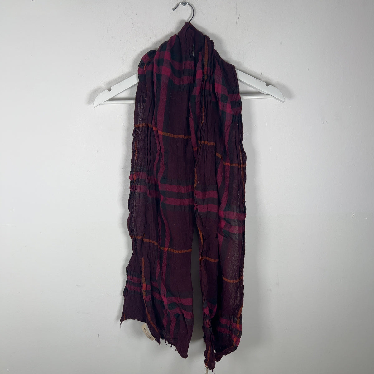 Burberry Check Plum Scarf