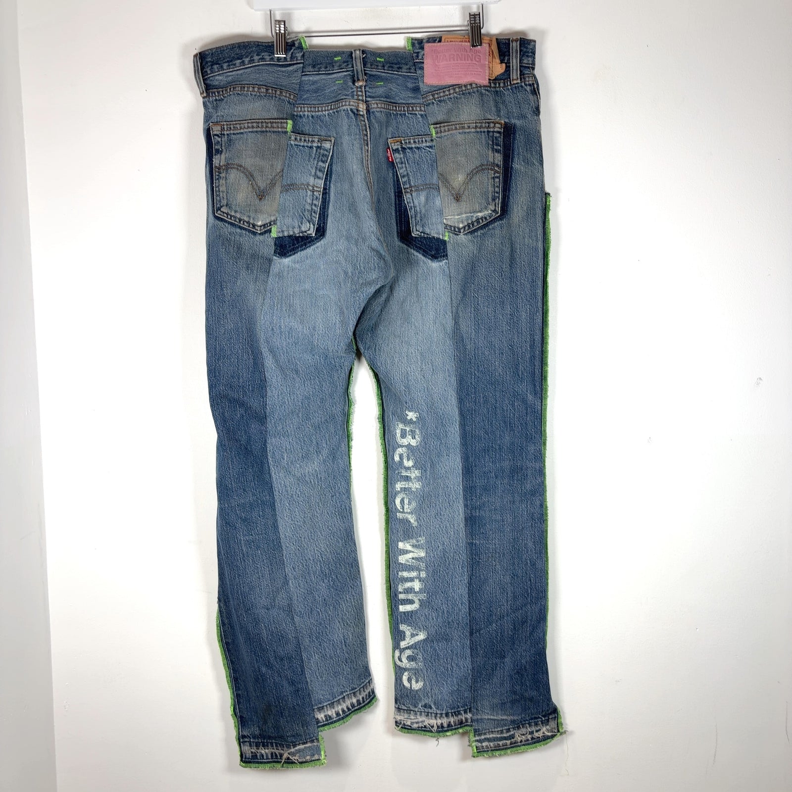 Better With Age Lemon Split Seam Denim Jeans