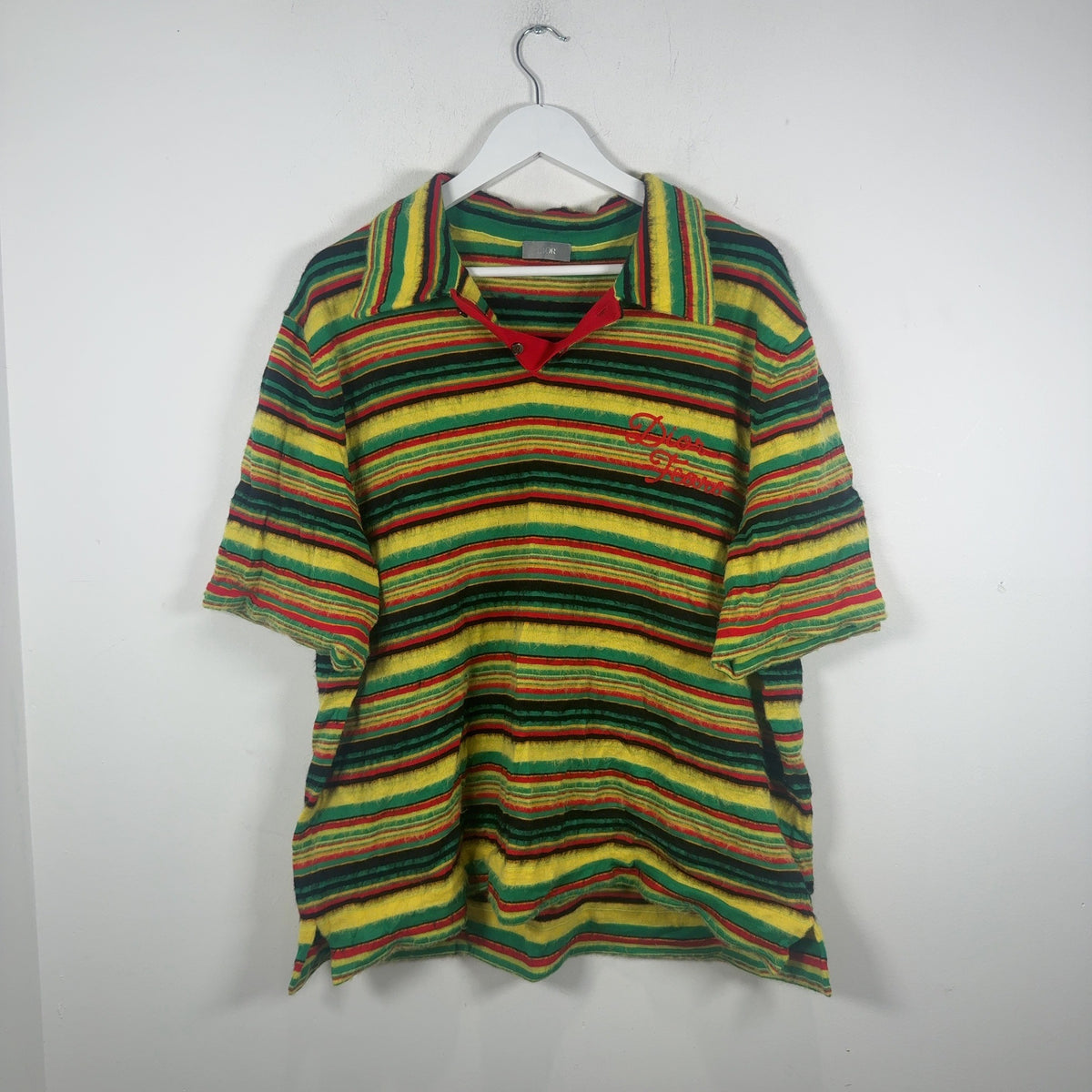 Dior x Denim Tears Mohair Striped Polo