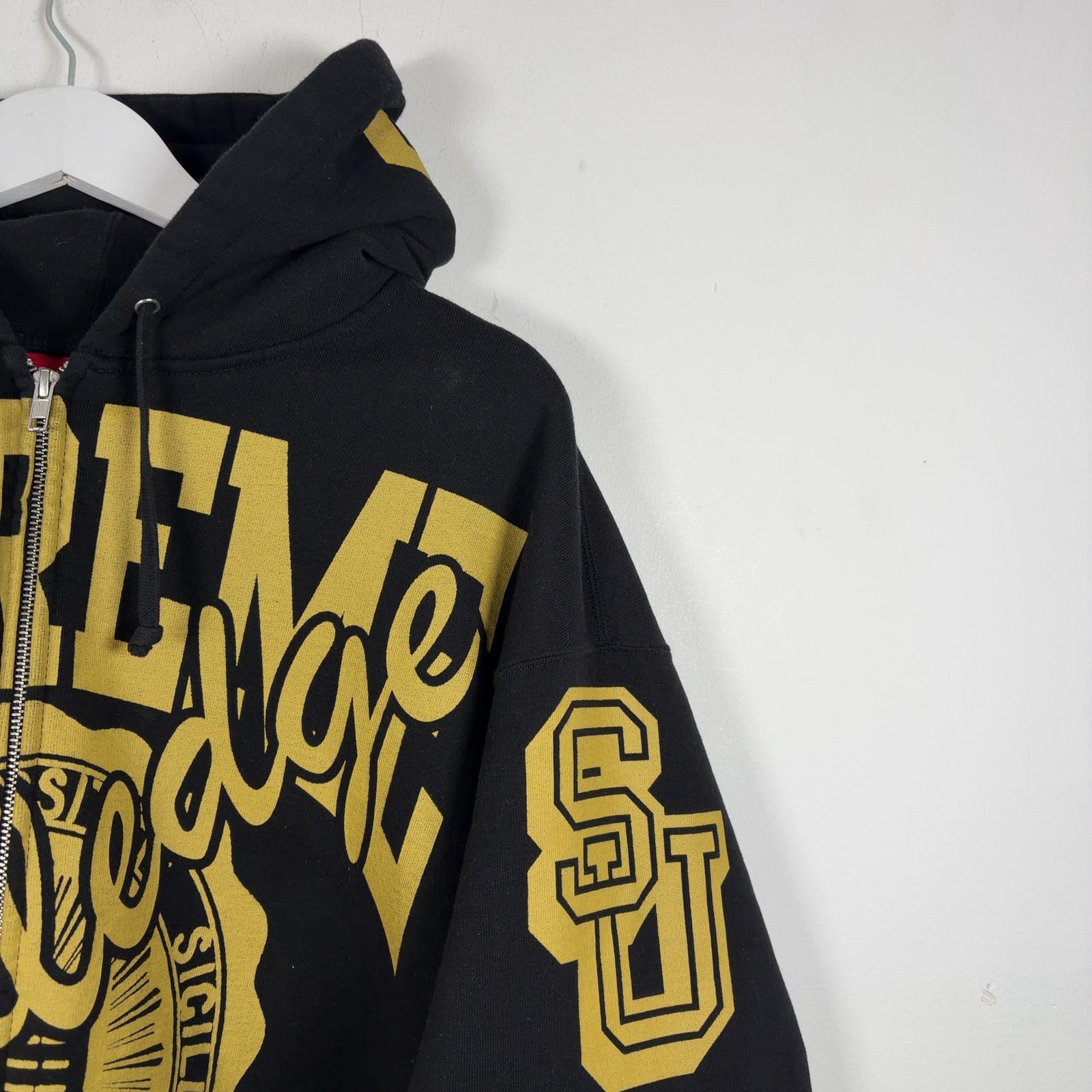 Supreme Black ‘Knowledge’ Coligate Hoodie