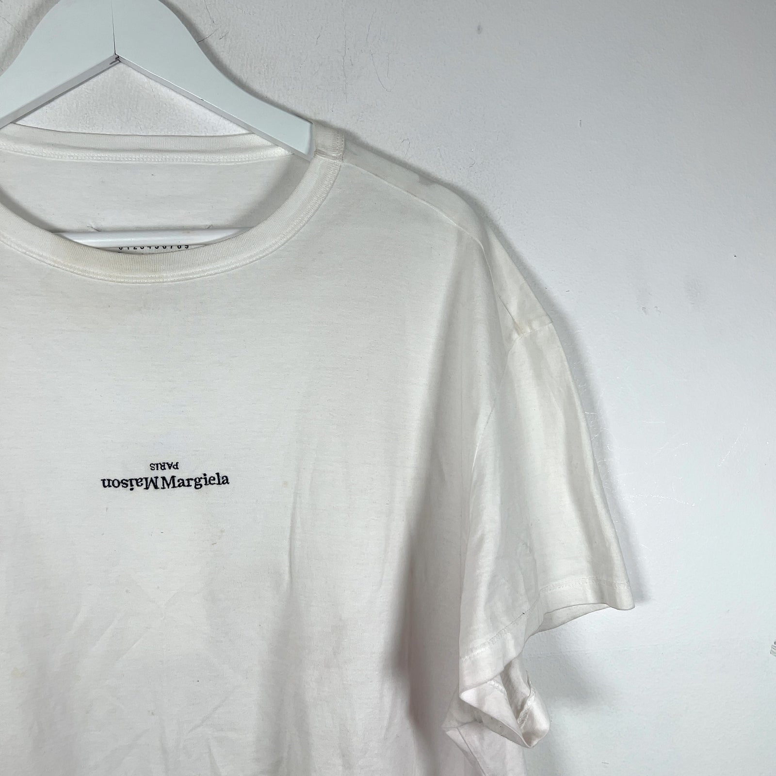 Maison Margiela Upside Down Embroidered Logo T-Shirt