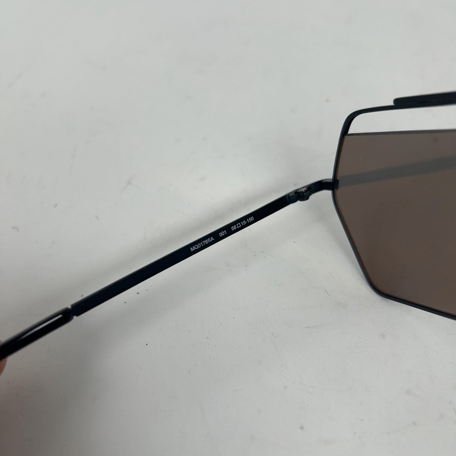 Alexander McQueen Wireframe Cut-Off Glasses Eyeware