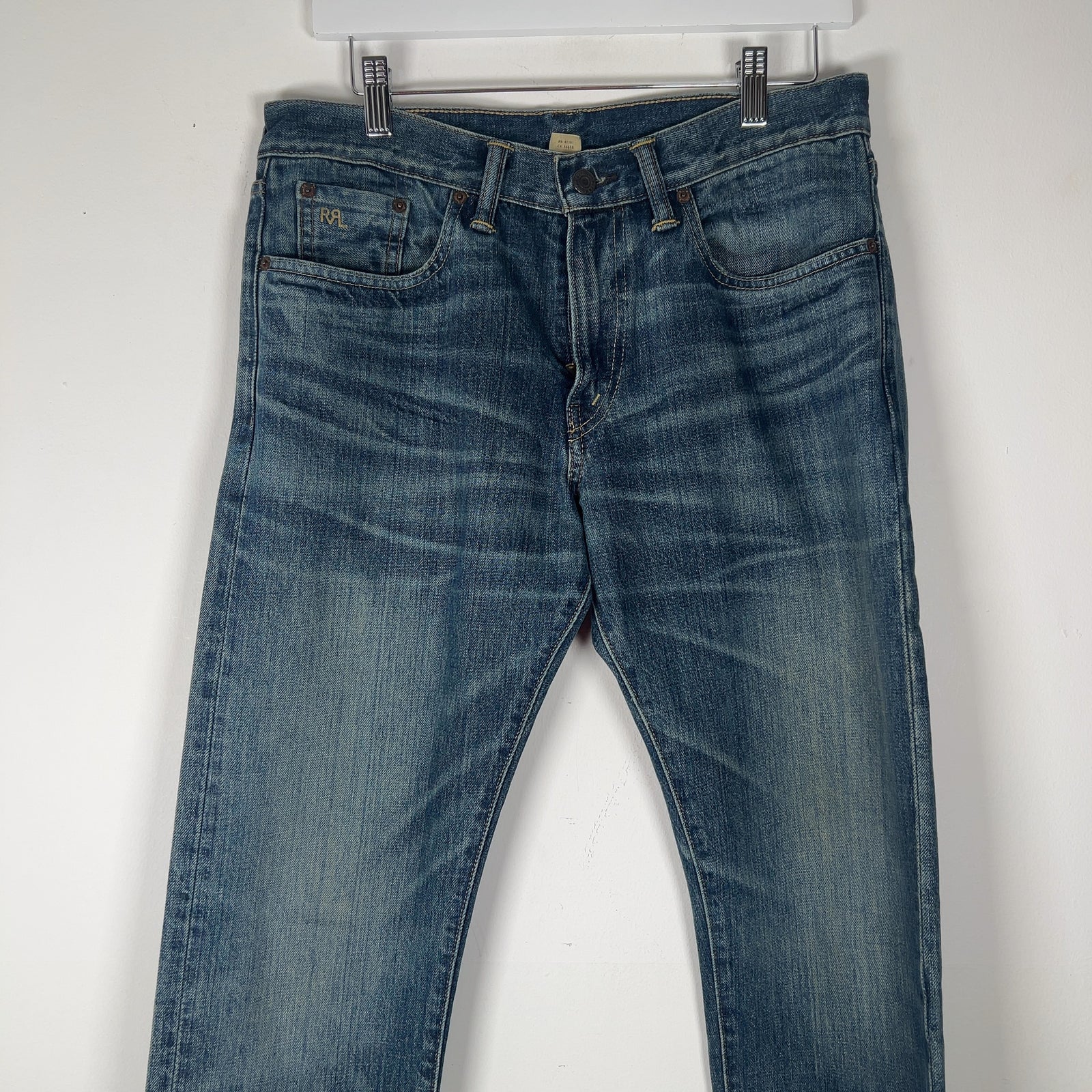 RRL Straight Fit Denim Jeans