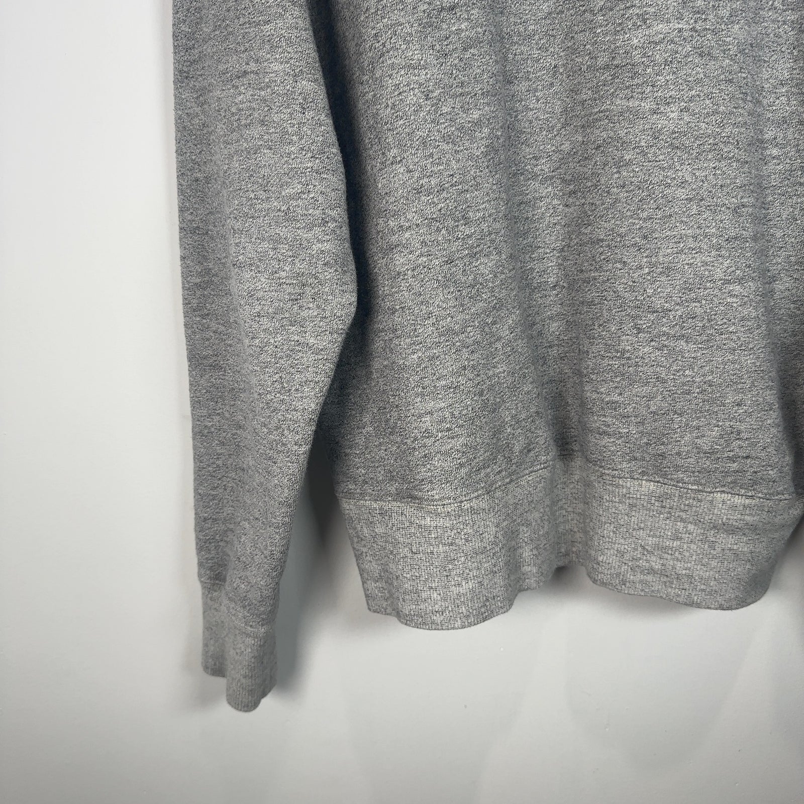 RRL Grey French Terry Crewneck