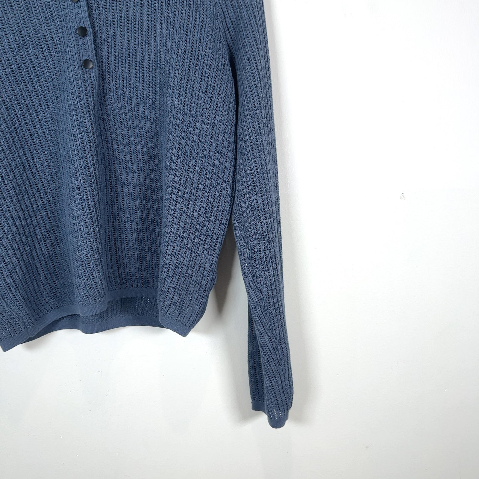 Rag & Bone Knitted Cropped Button-Up Polo Shirt