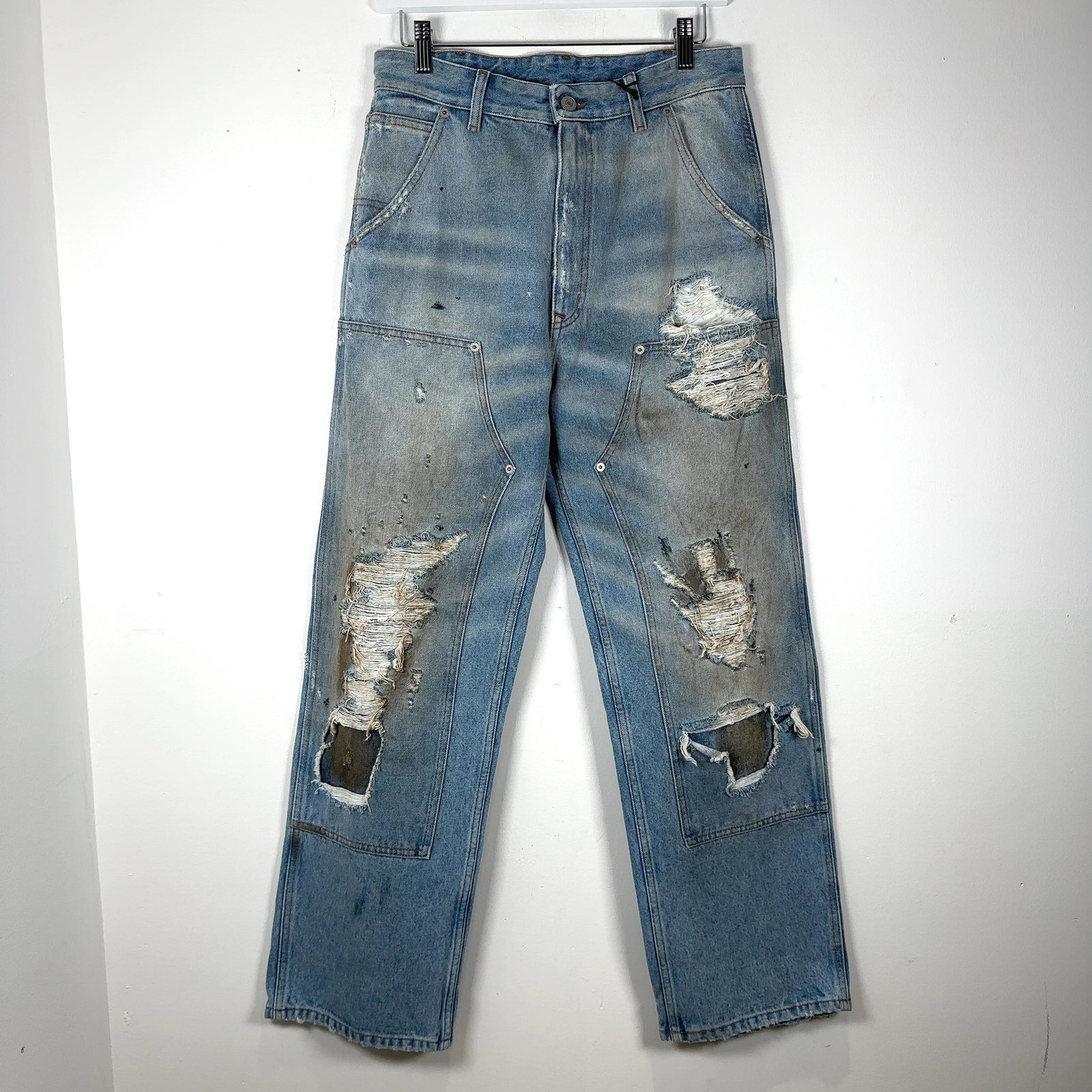 MM6 Maison Margiela Distressed Carpenter Denim Jeans
