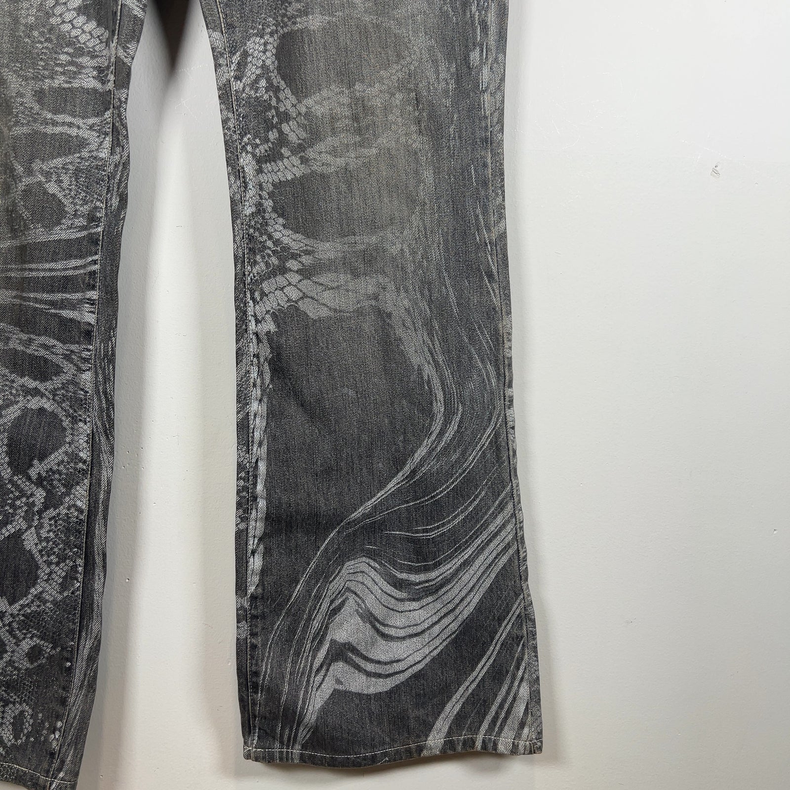 Robert Cavalli Just Cavalli Serpent Pattern Jeans