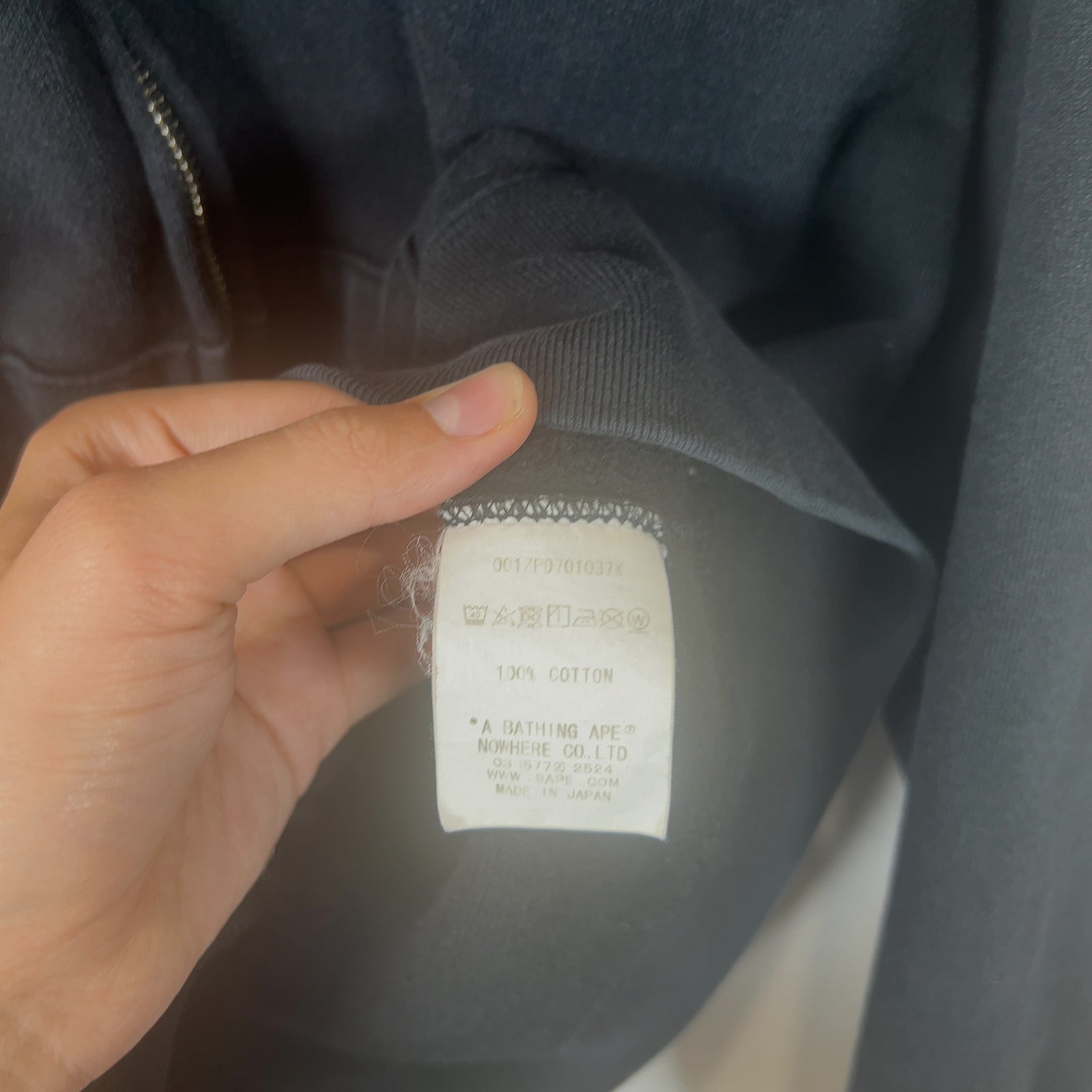 Bape Full Zip Half Camo Hoodie