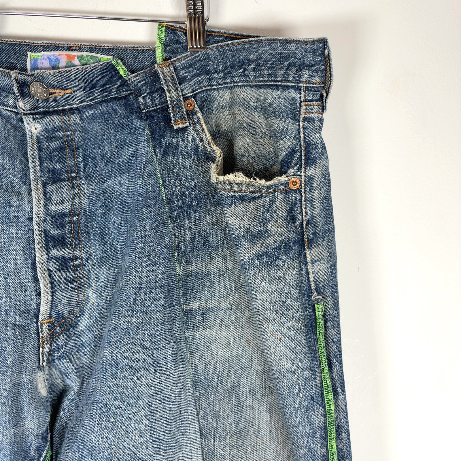 Better With Age Lemon Split Seam Denim Jeans