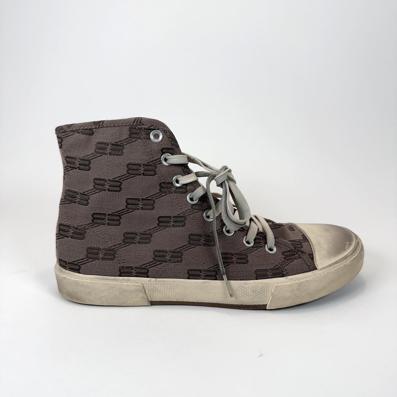 Balenciaga All-Over Print Hightop Sneakers