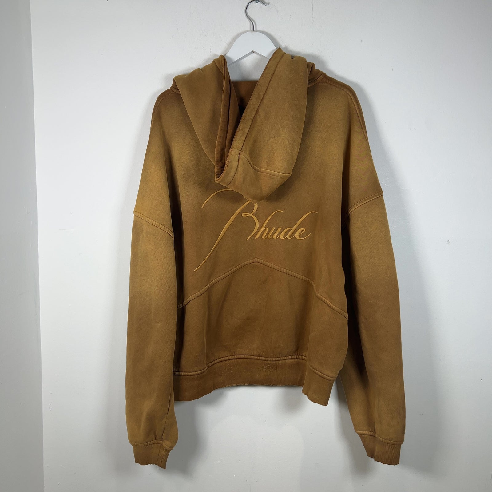 Rhude Sundry Embroidered Logo Zip Up Hoodie