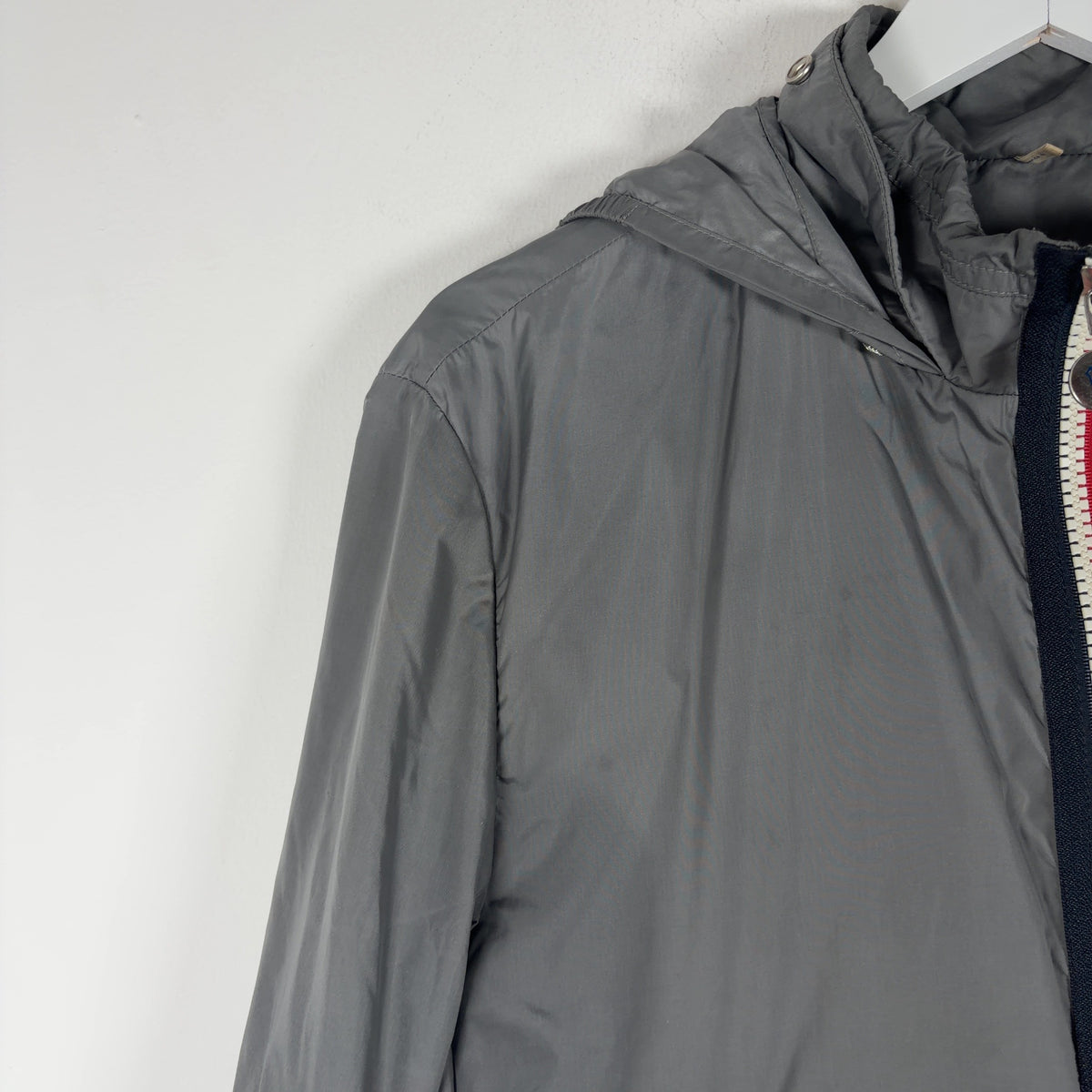 Moncler Stripped Grey Windbreaker