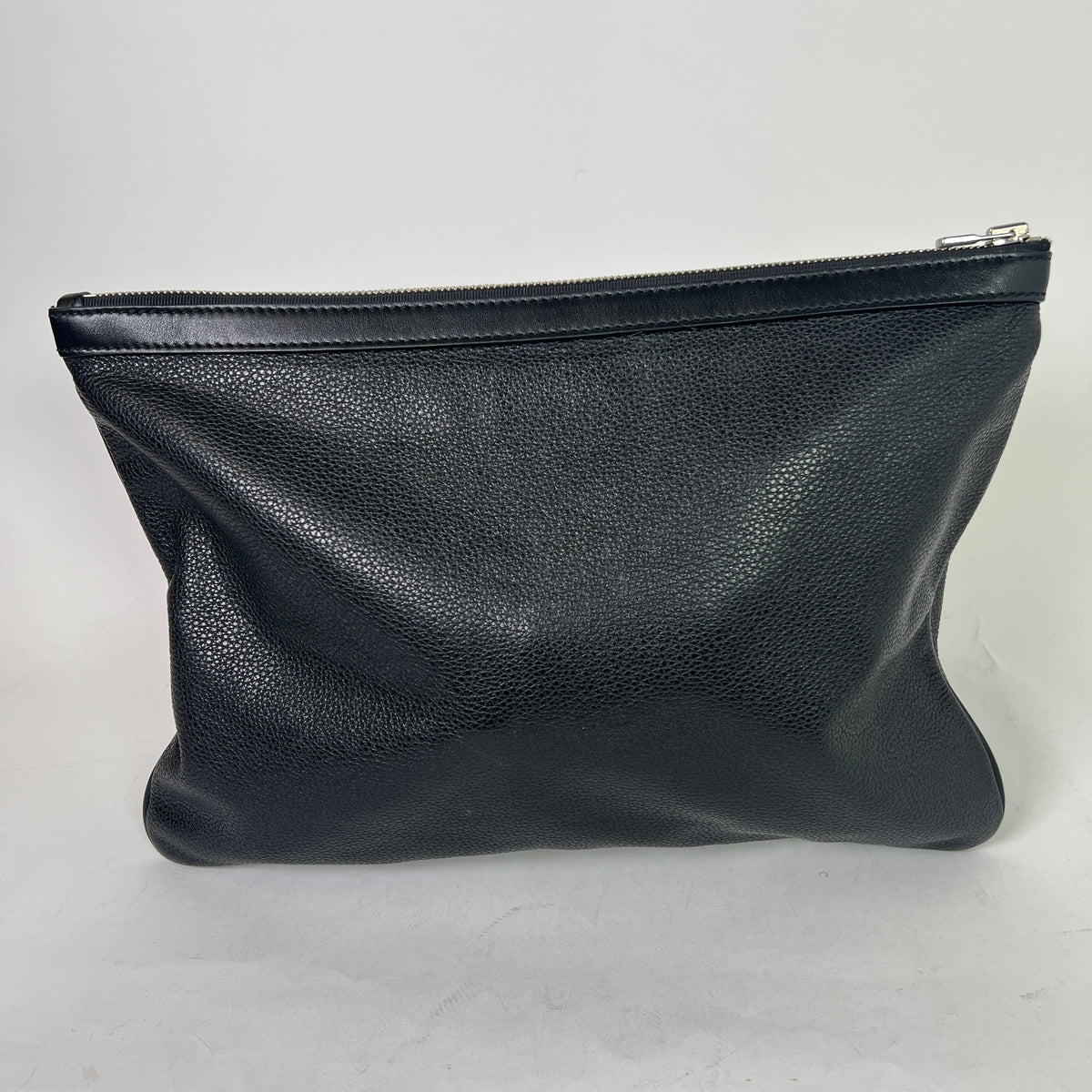 Amiri Pebbled Leather Embossed Pouch
