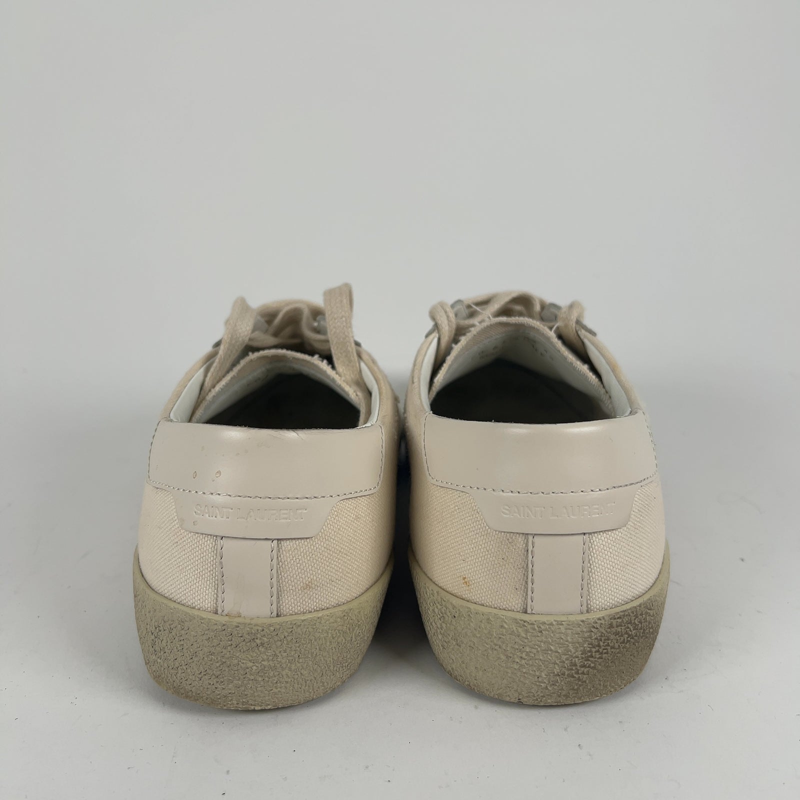 Saint Laurent Spell Out Logo Lowtop Sneakers