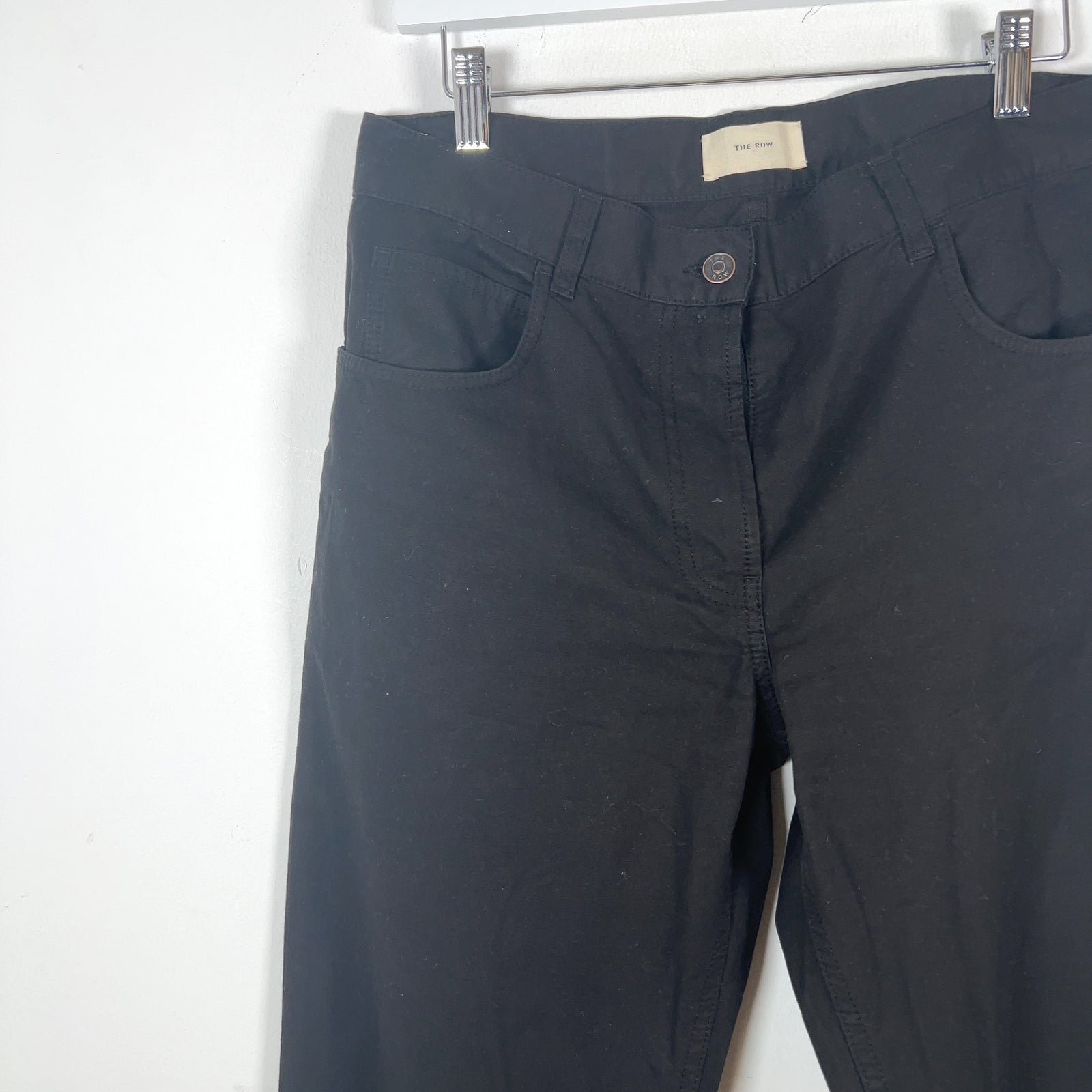 The Row Straight Fit Cotton Pants