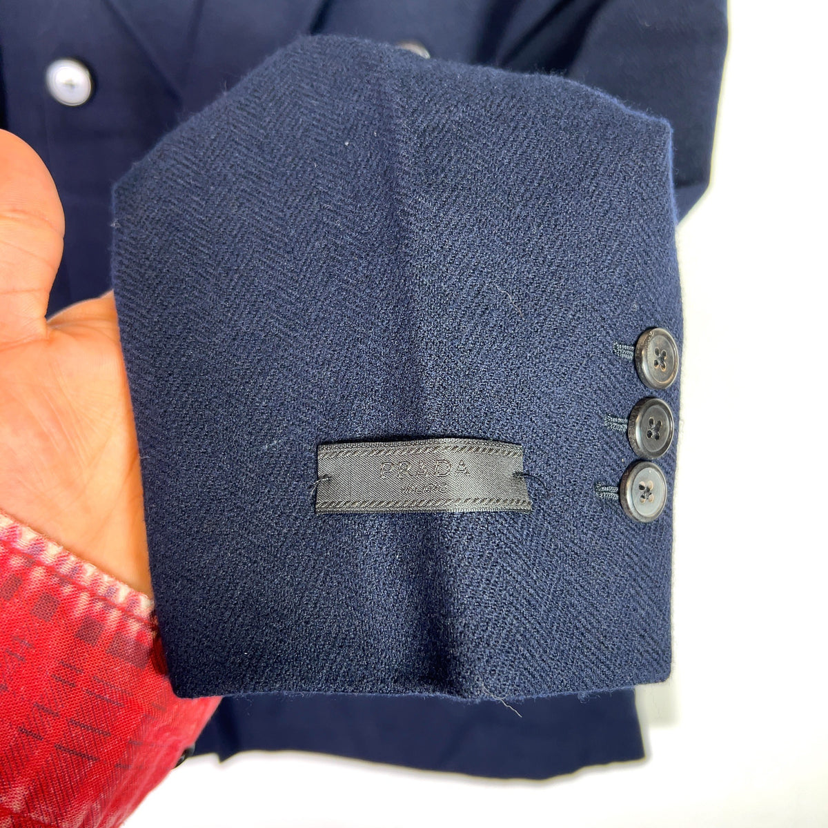 Prada Double-Breasted Cashmere Blazer
