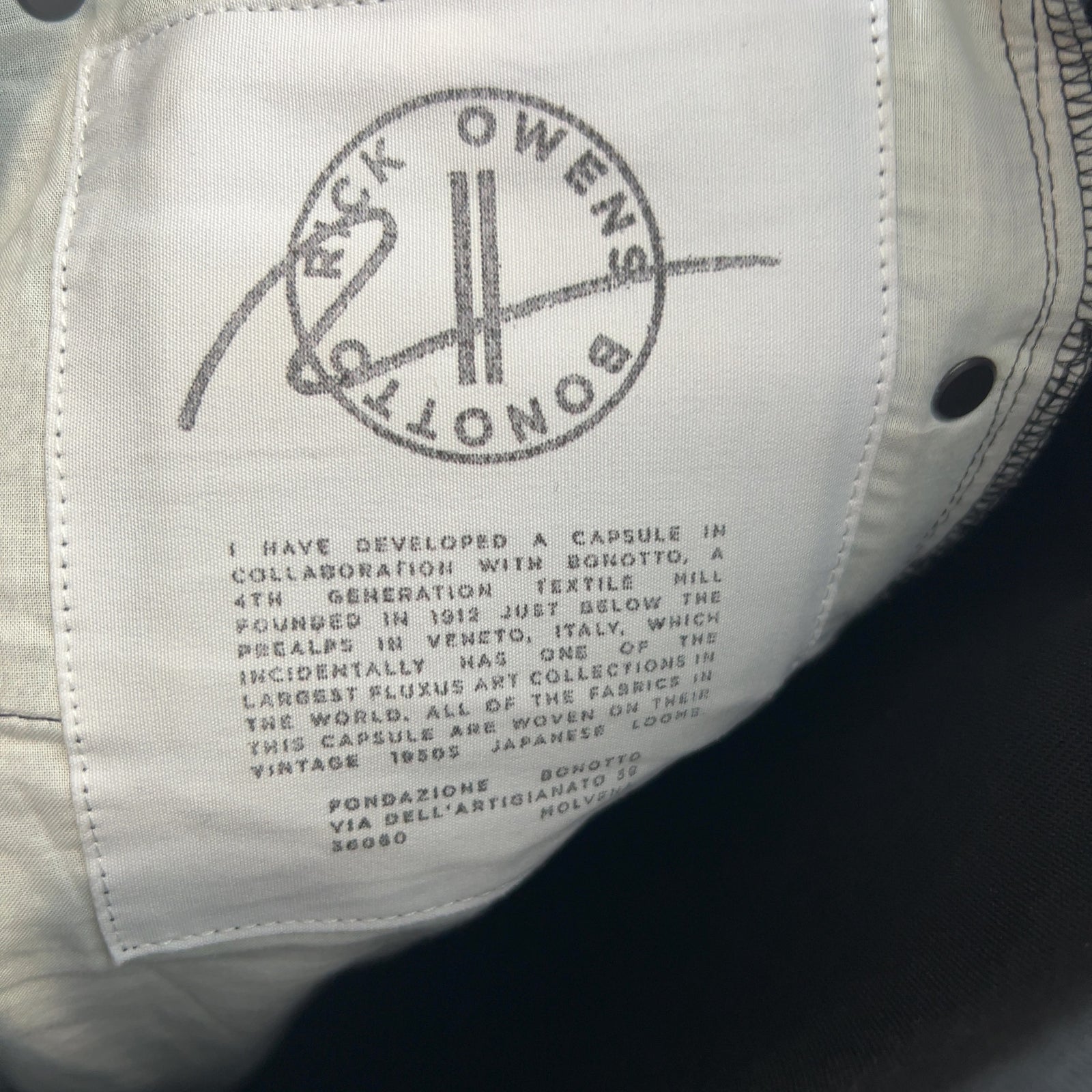 Rick Owens x Bonotto Flare Denim Pants