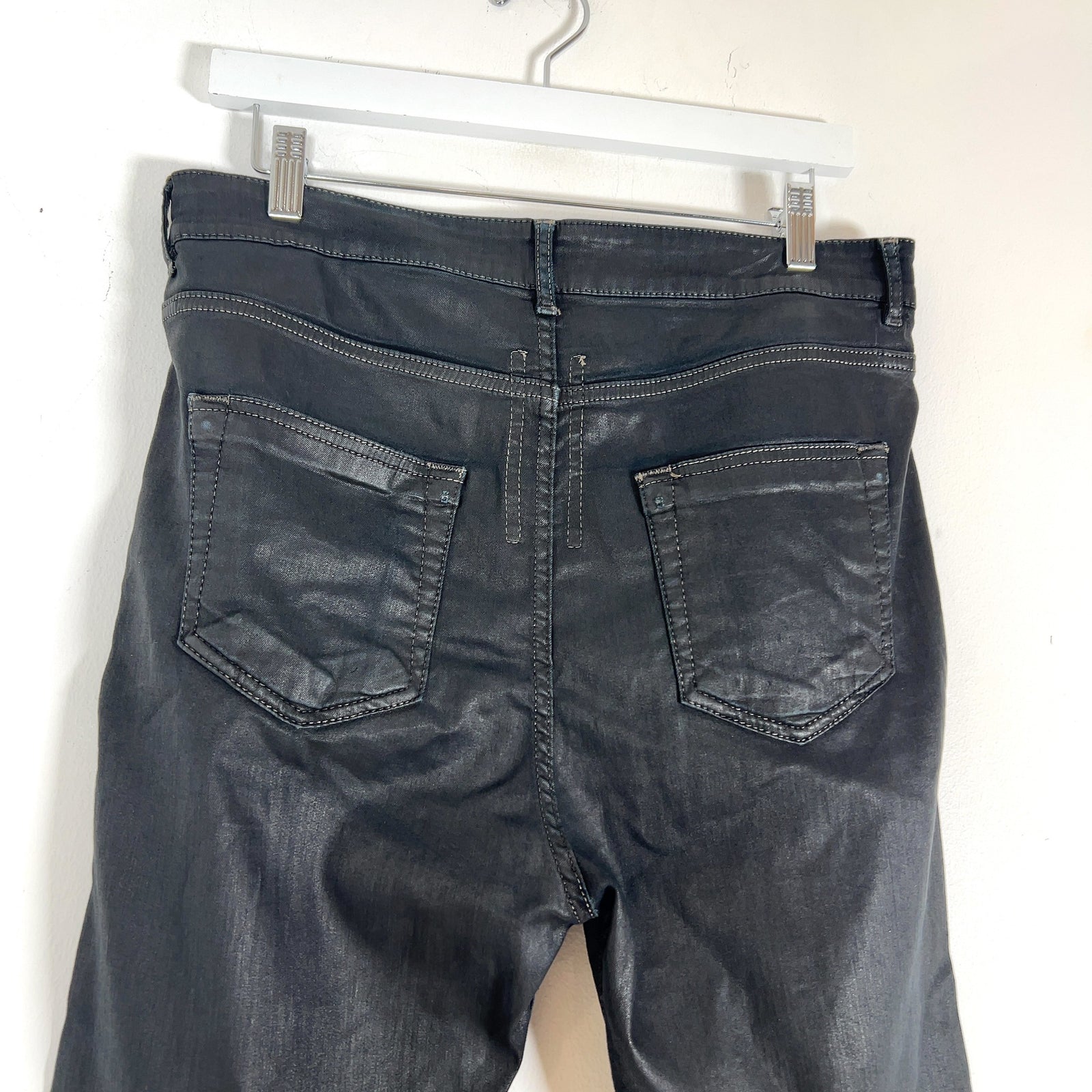 Rick Owens Wax Denim Detroit Cut Jeans