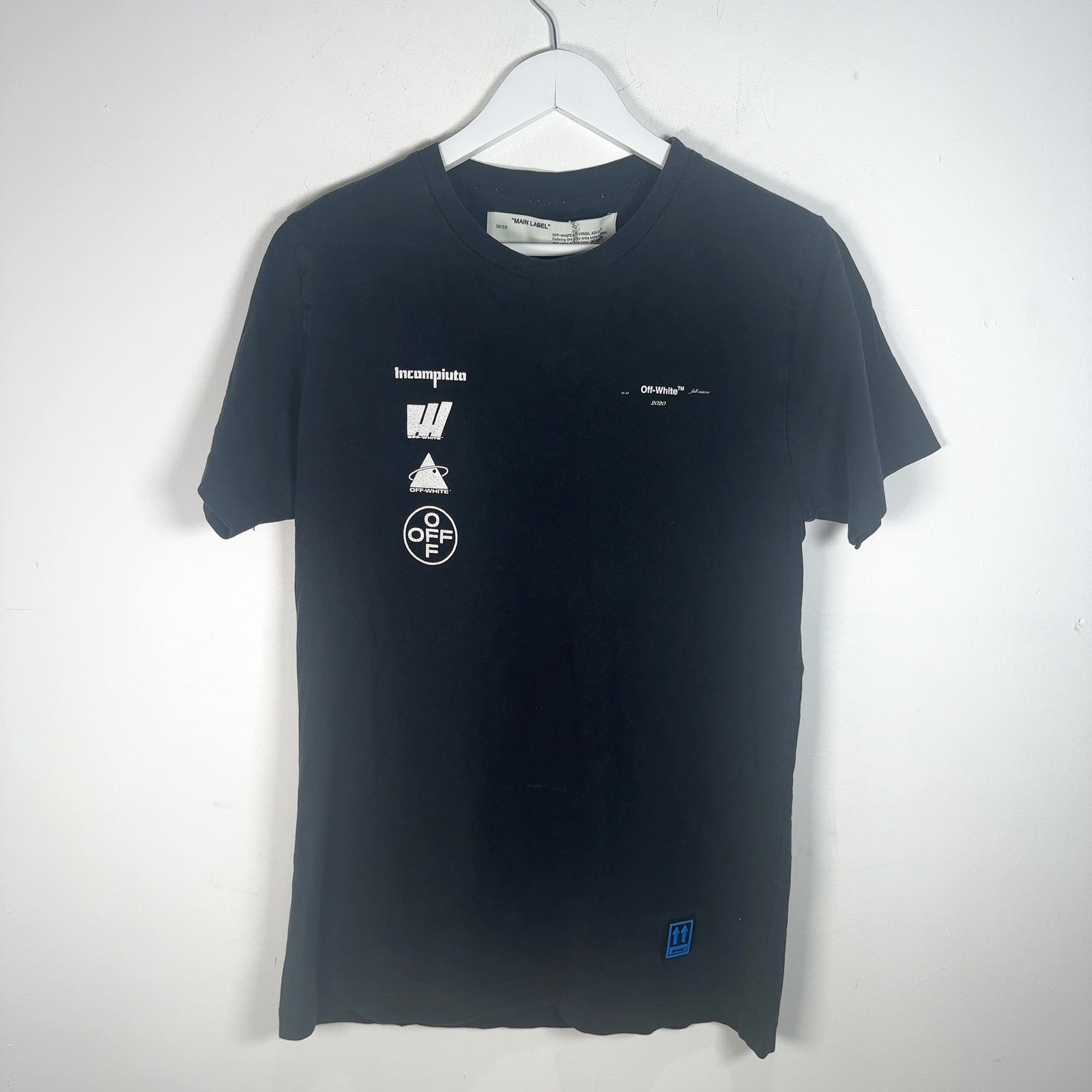 Off-White 'Incompiuta' Black Graphic T-Shirt