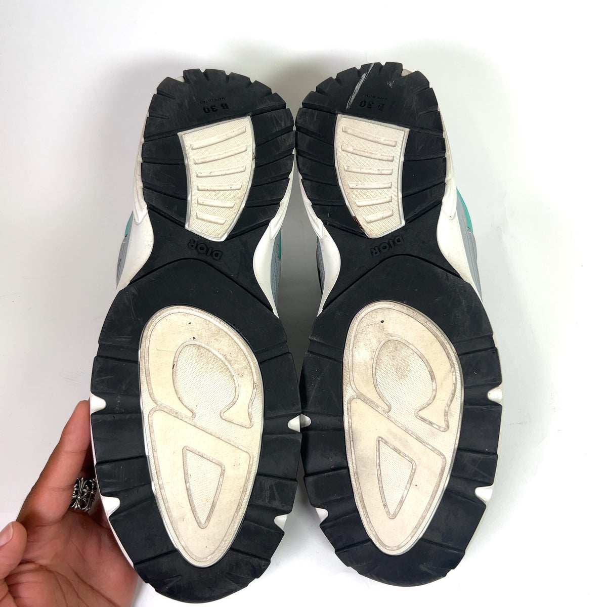 Dior B30 Anthracite Gray Technical Fabric Sneaker