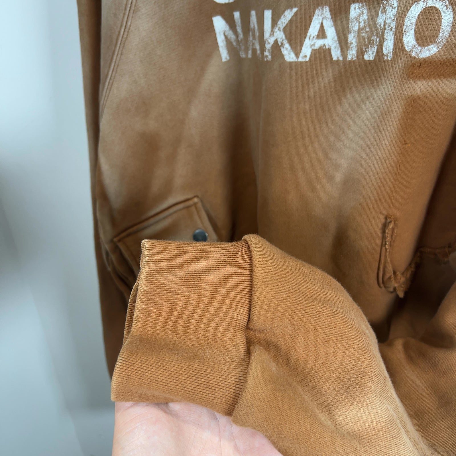 Satoshi Nakamoto Spell Out Logo Cargo Hoodie