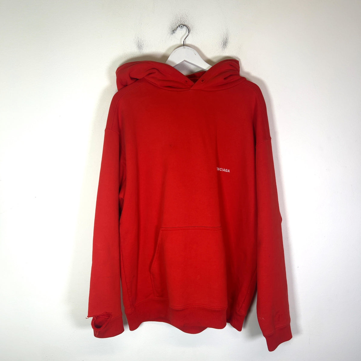 Balenciaga Embroidered Logo Hoodie