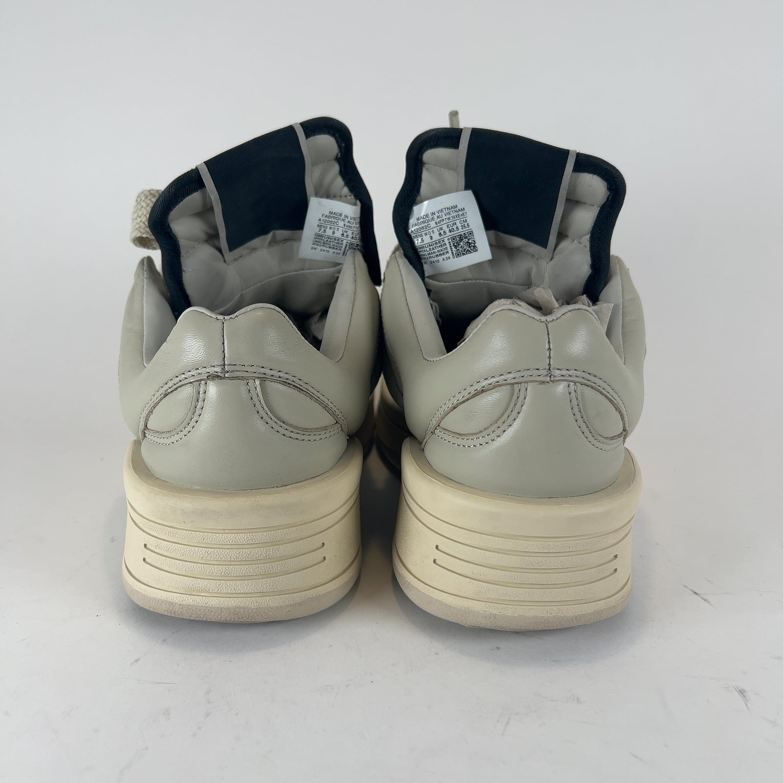 Rick Owens DRKSHDW x Converse 'Turbowpn' Cream Puff Lowtop Sneakers