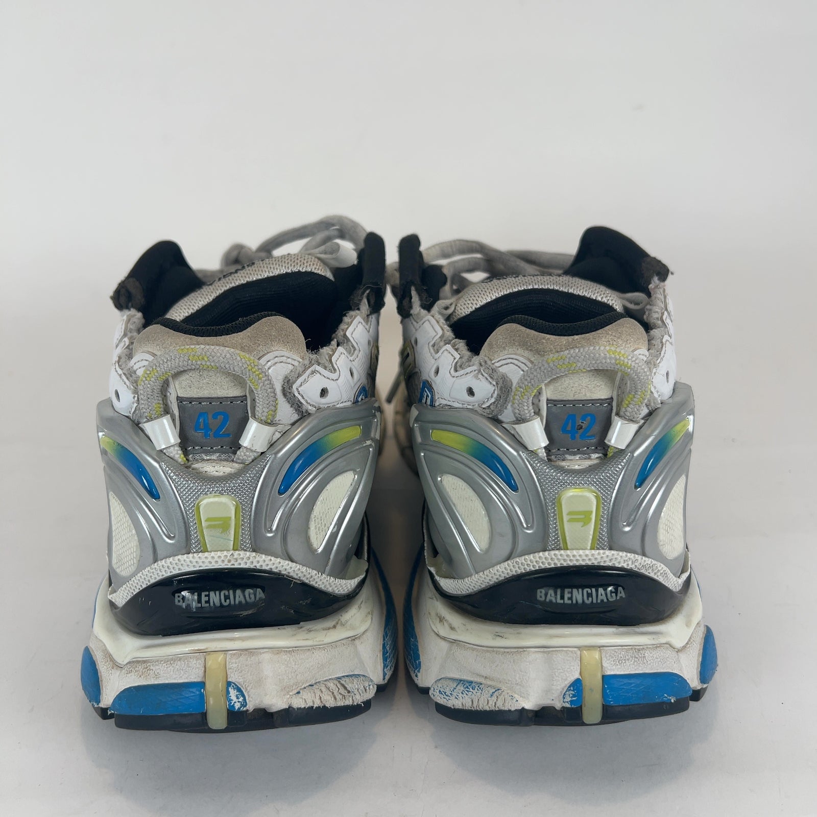 Balenciaga Yellow/Blue Mesh Runners