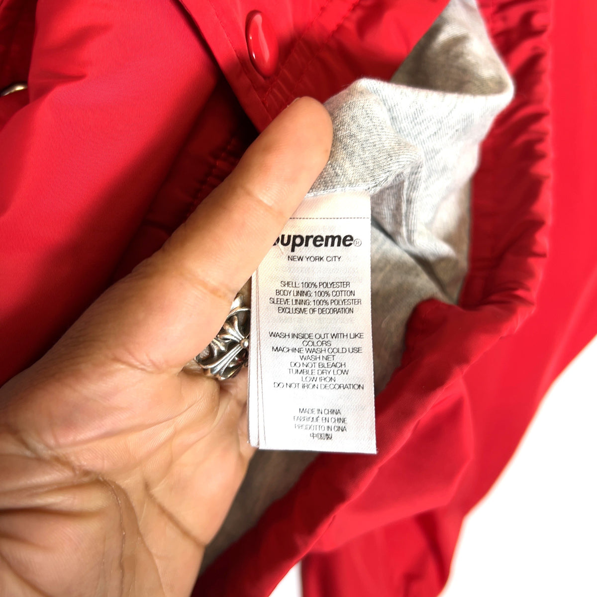 Supreme FW25 Old English Arc Coach Jacket