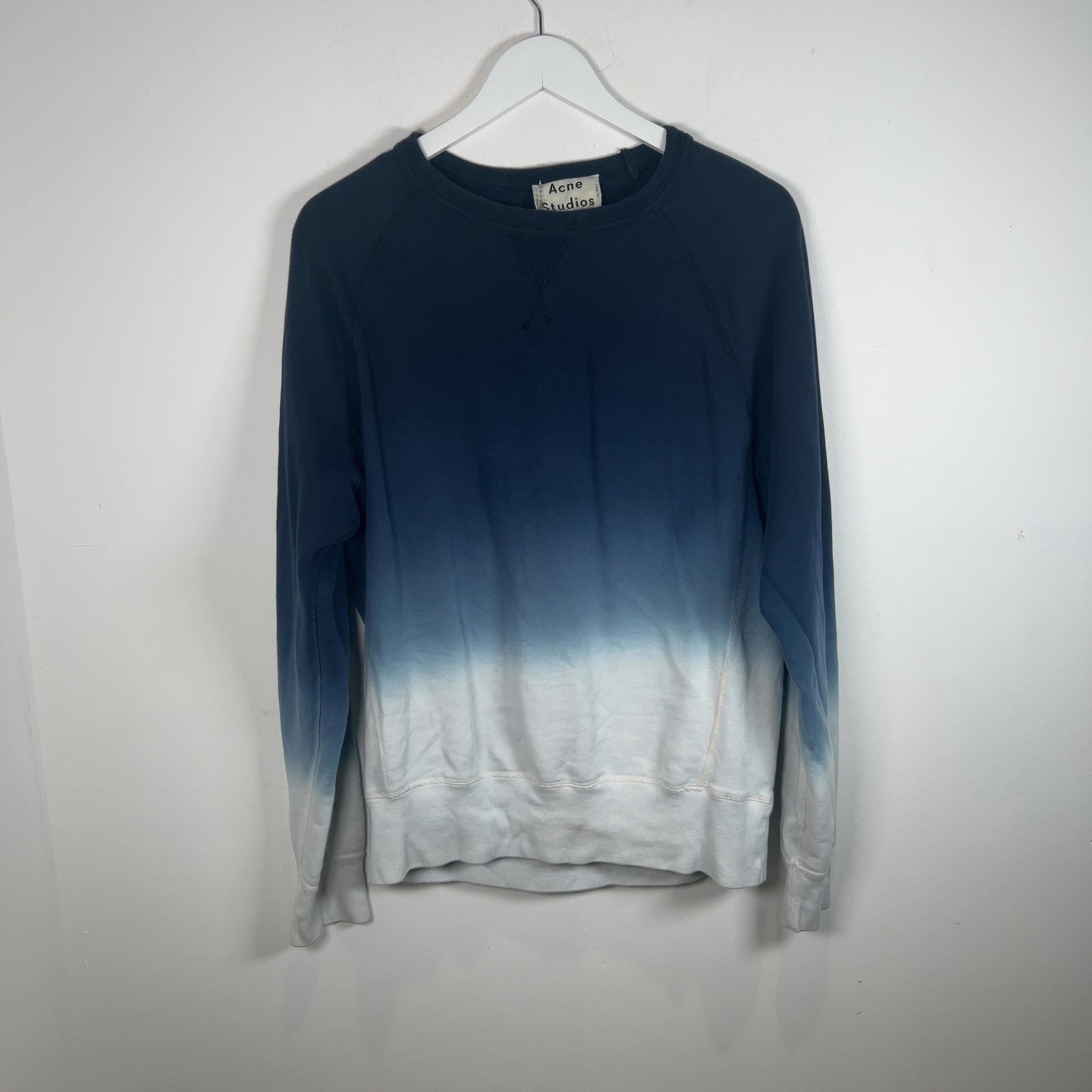 Acne Studios Ombre Blue Gradient Crewneck