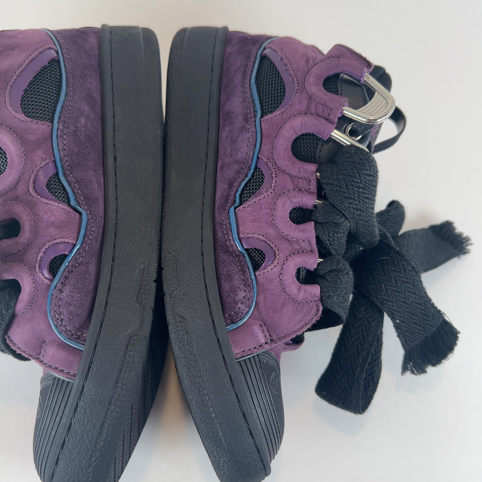 Lanvin 'Curb' Suede Low-Top Sneakers