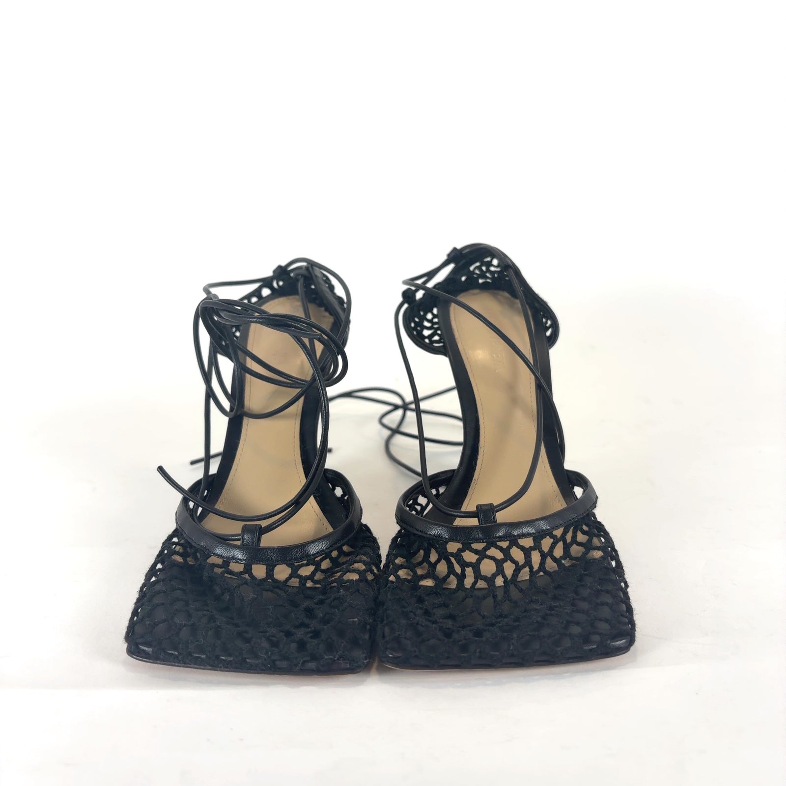 Bottega Veneta Stretch Lace Up Heels