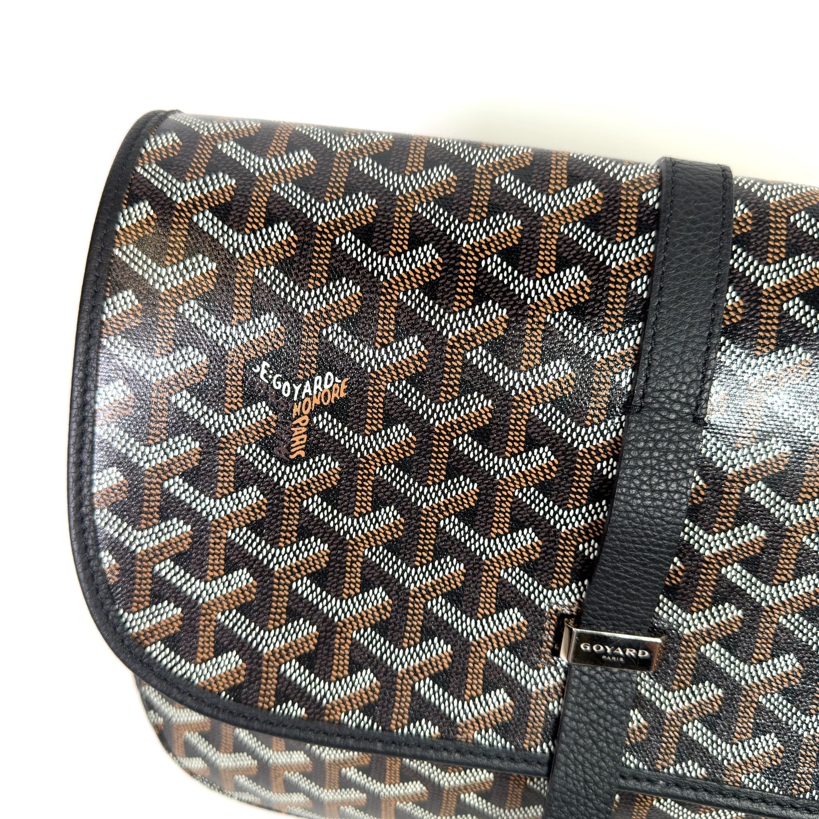 Goyard Black Belvedere II MM Messenger Bag