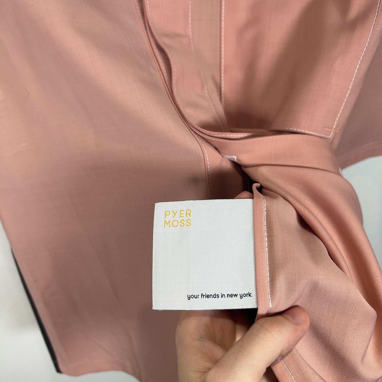 Pyer Moss Hybrid Cropped Camp Shirt