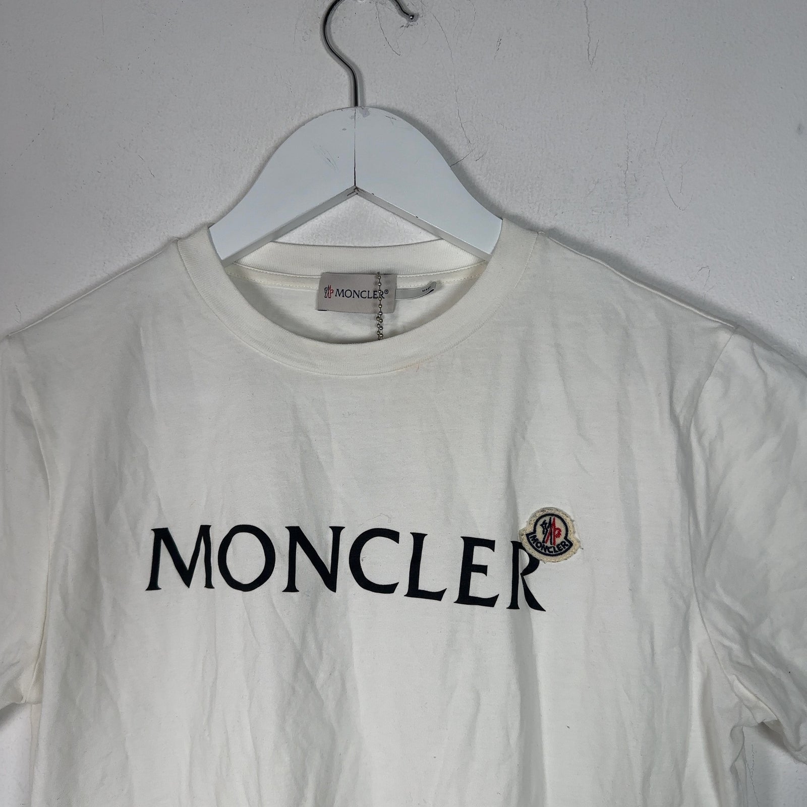 Moncler White Logo T-Shirt