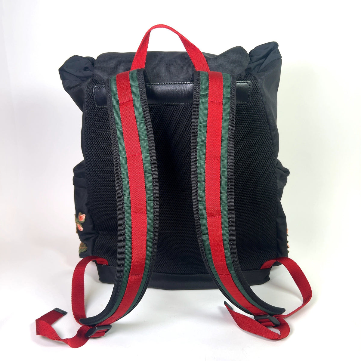 Gucci L'Aveugle Par Amour Techno Canvas Embroidered Backpack