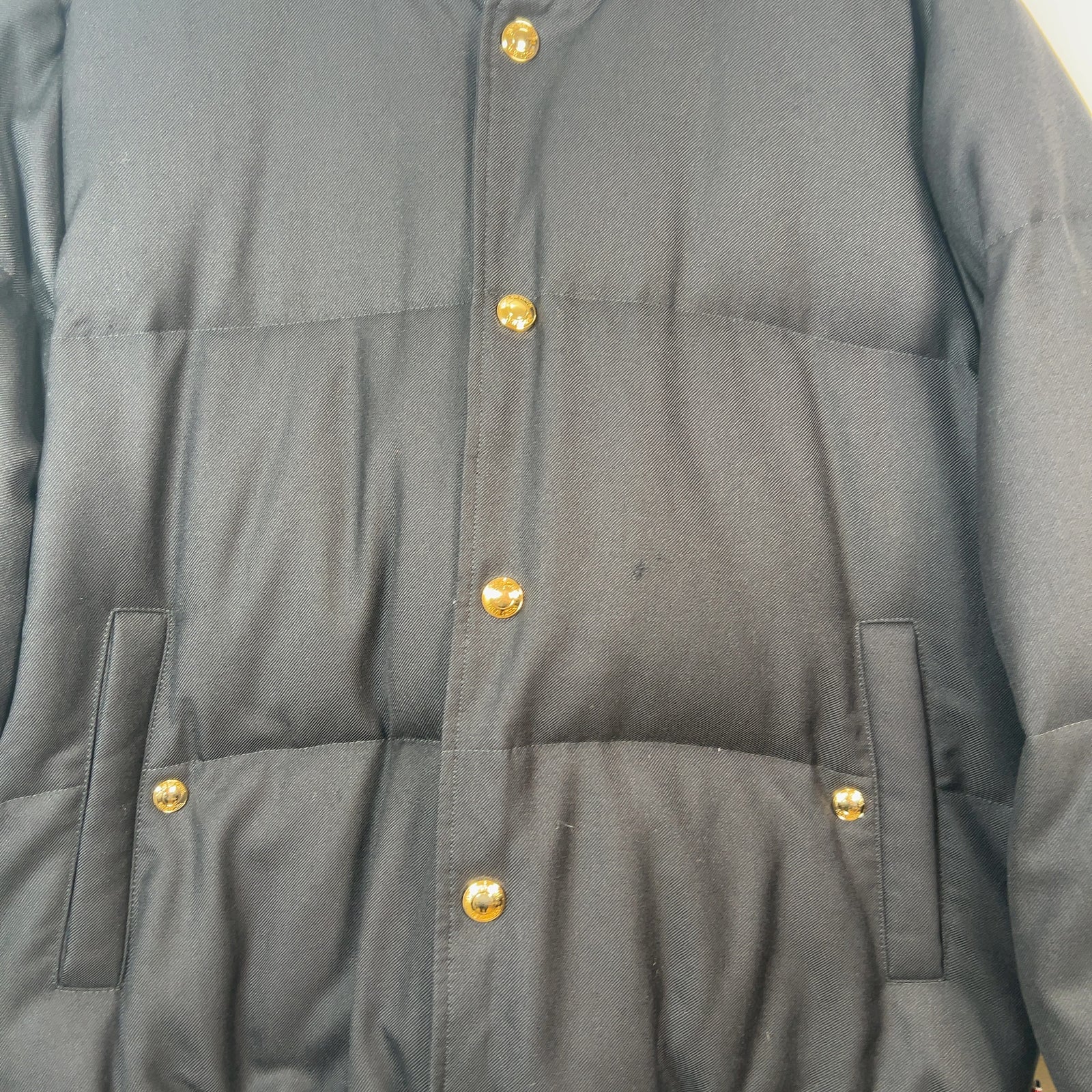 Thom Browne Navy Down Bomber Puffer Jacket Size 3