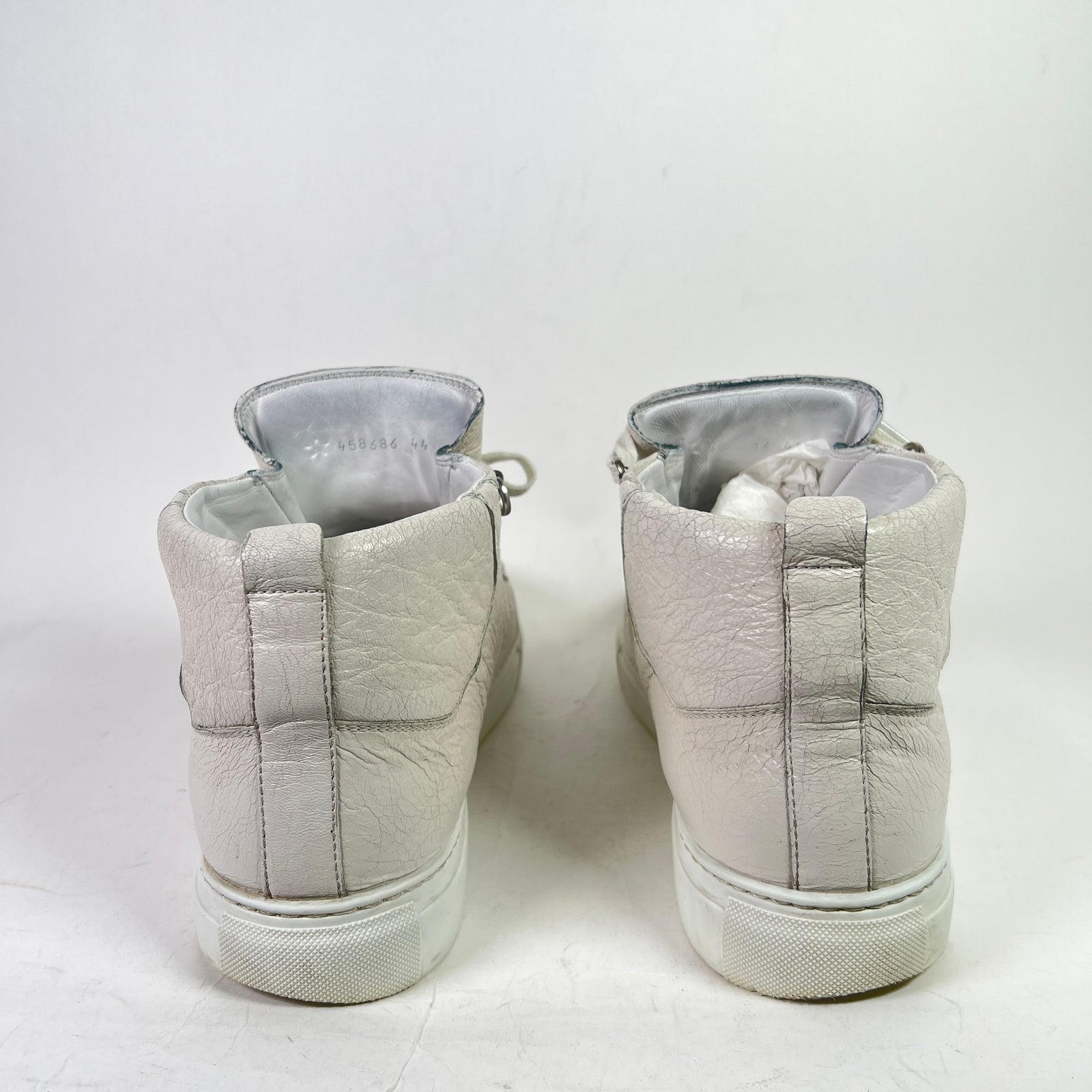 Balenciaga Cracked Leather Arena Sneakers
