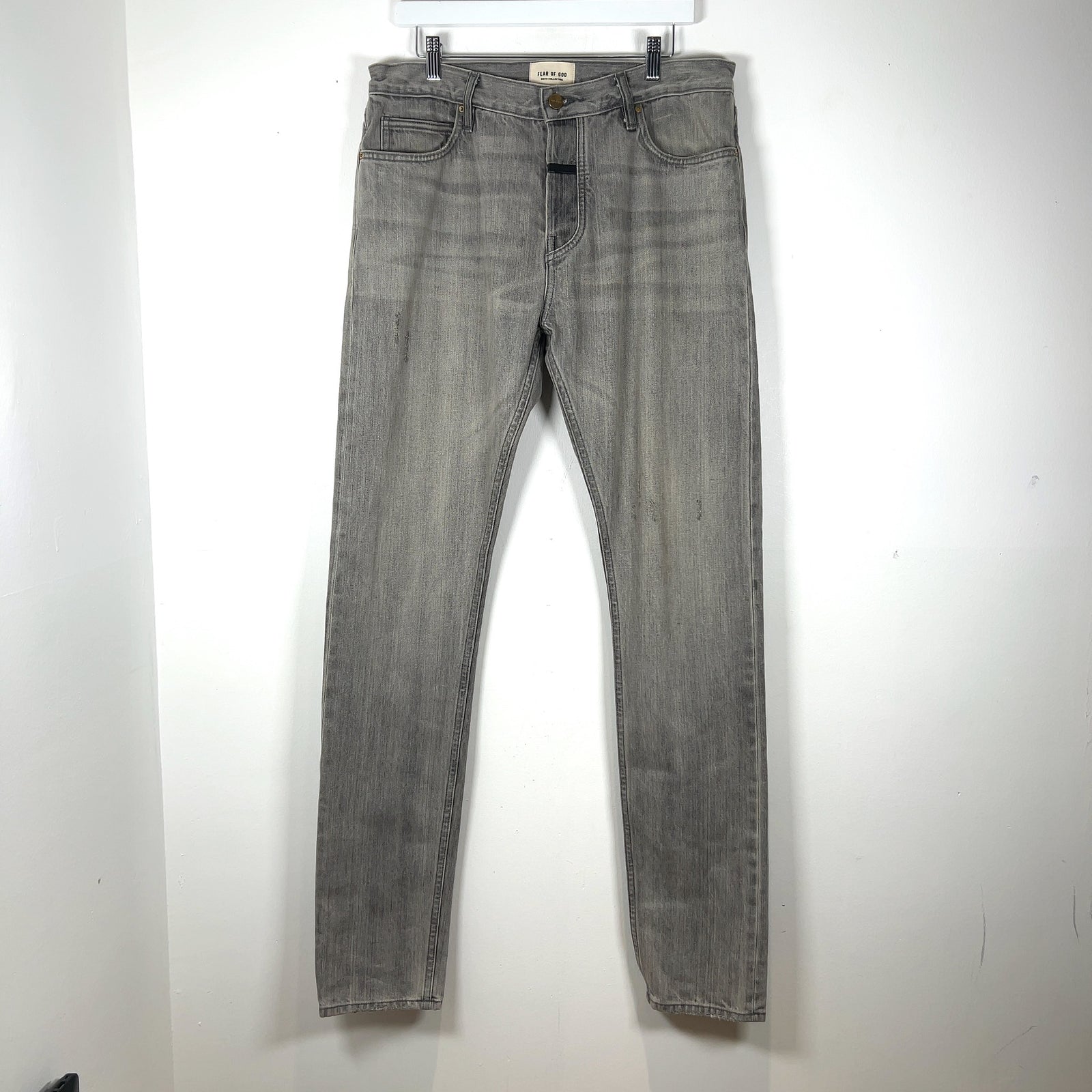 Fear of God 6th Collection Leather Tab Denim Jeans
