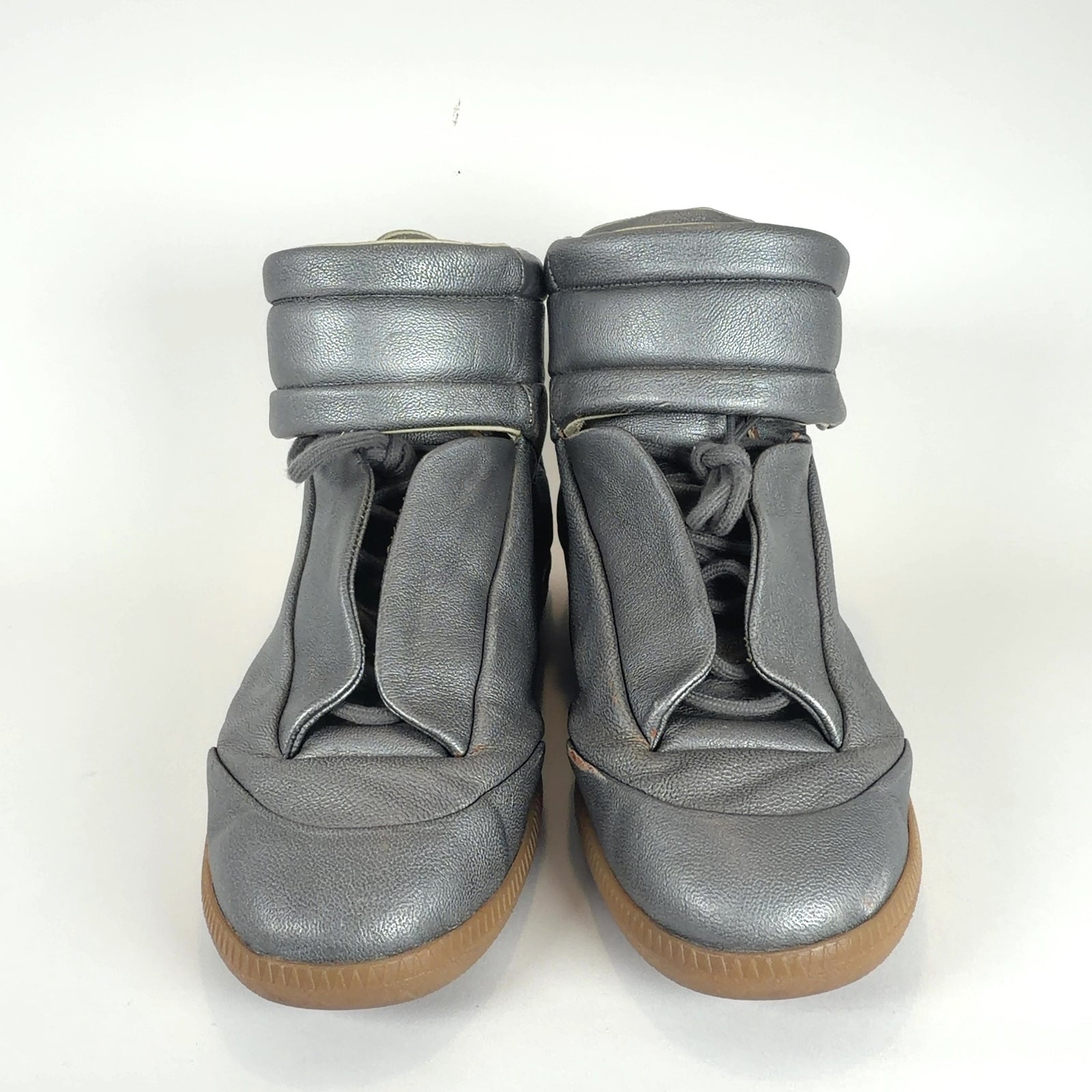 Maison Margiela Silver Gumsole Futures Hightop Sneakers