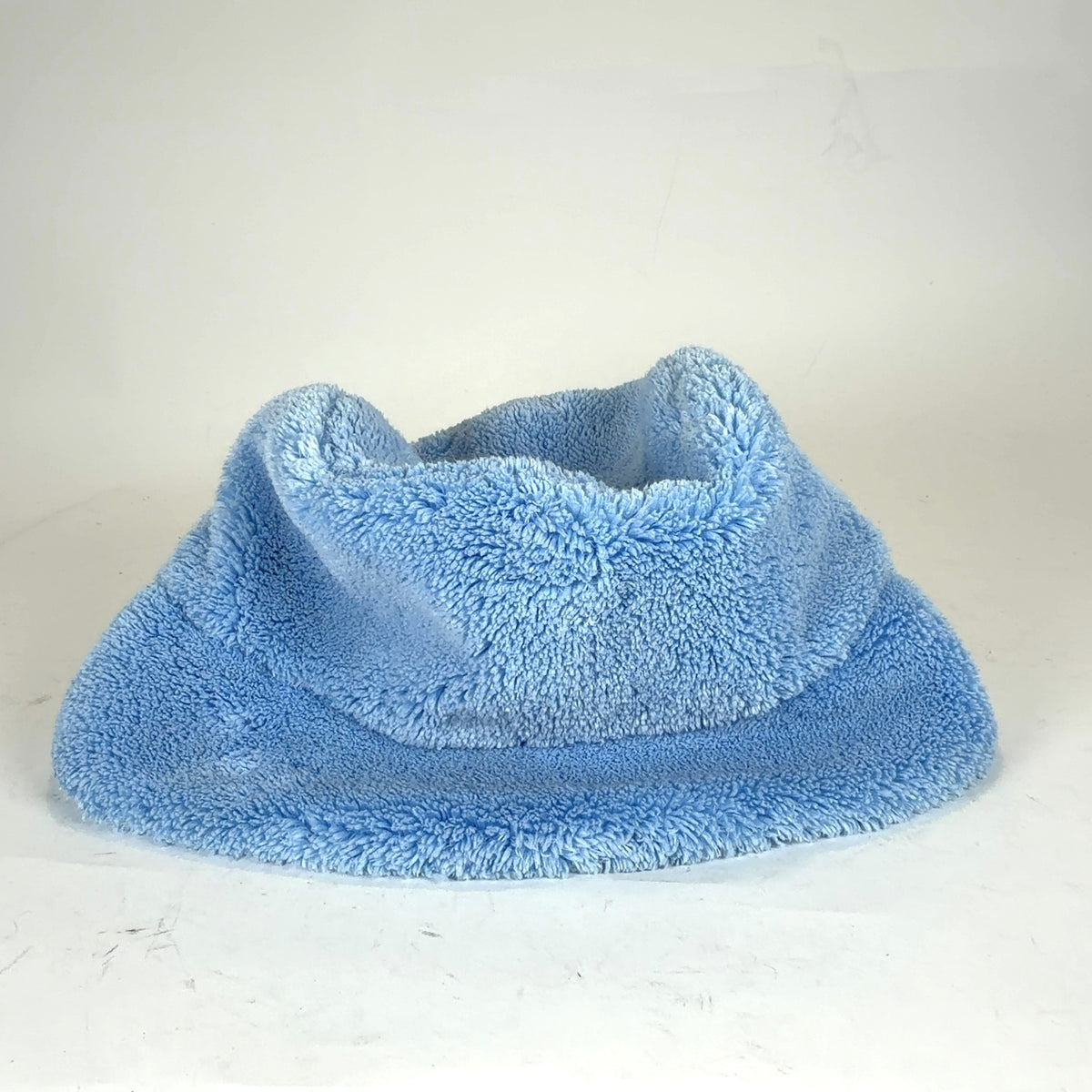 Prada Shearling Blue Bucket Hat