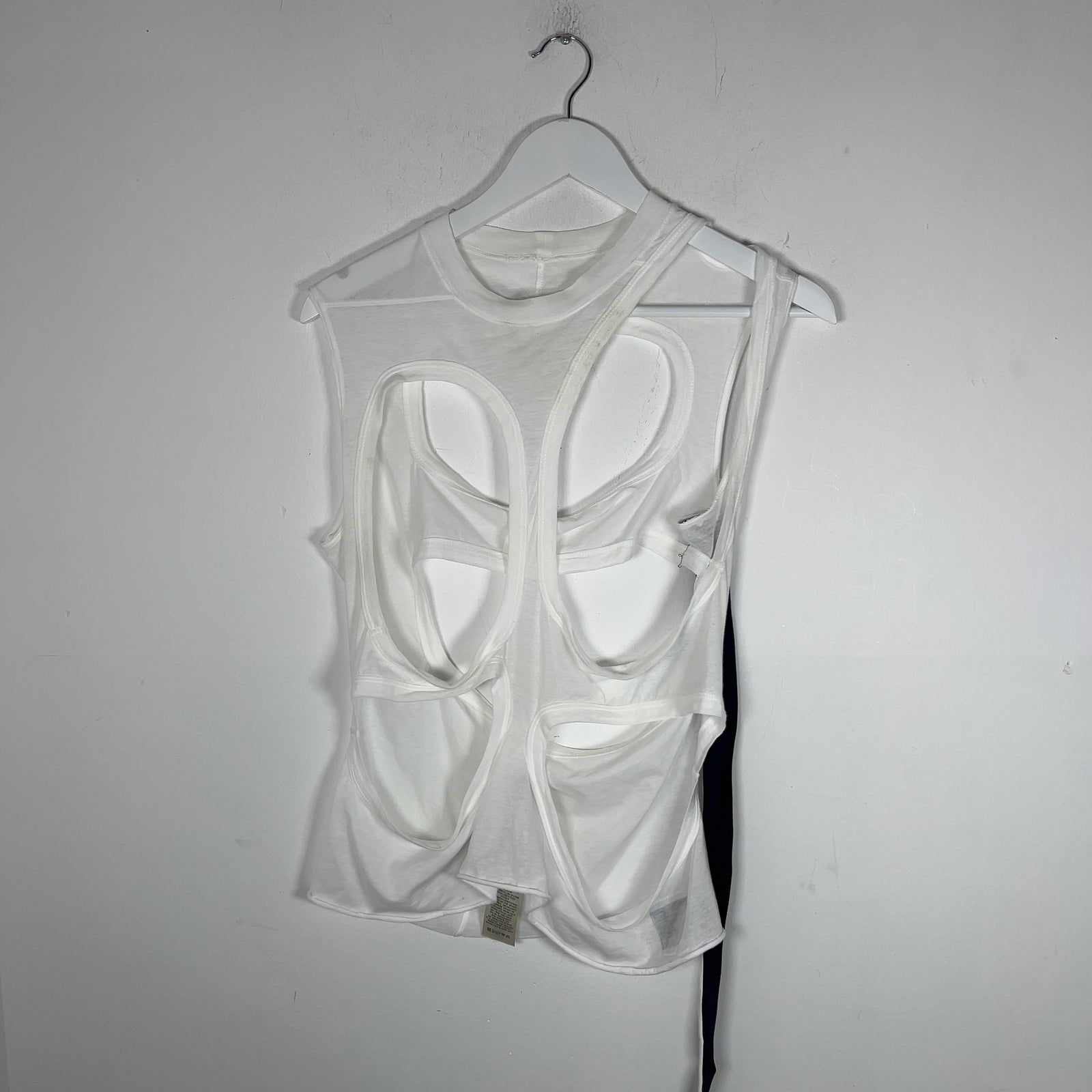 Rick Owens DRKSHDW SS18 'Membrane' Distressed Tank Top