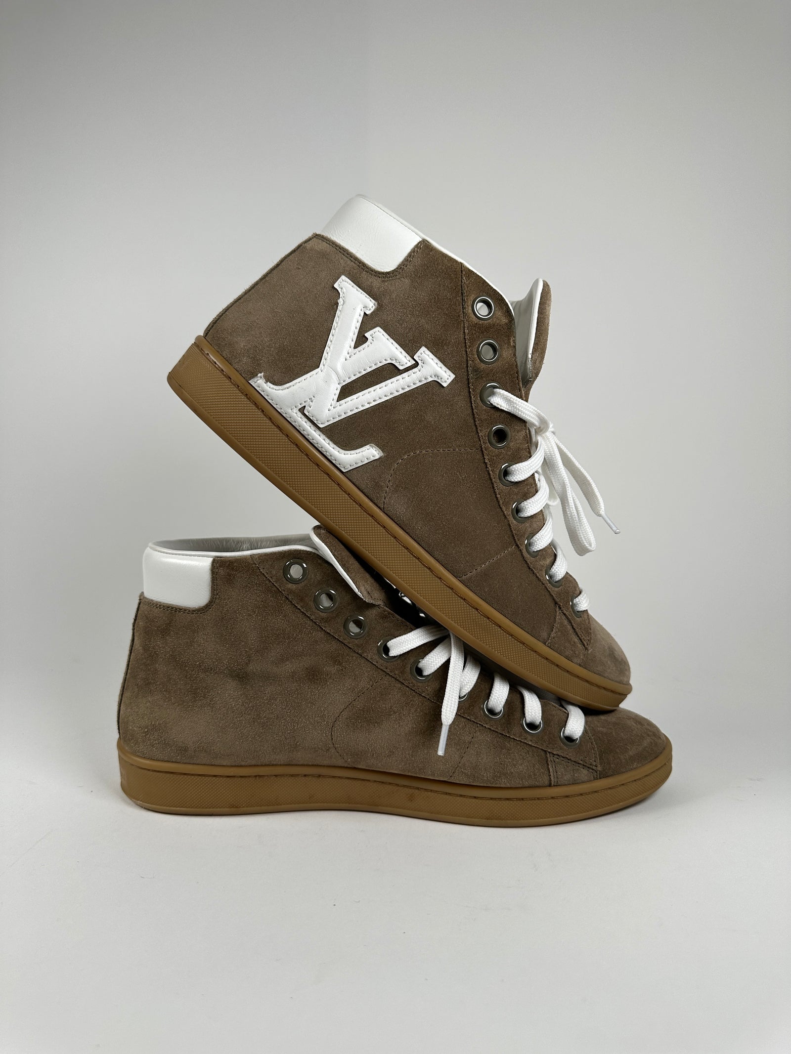 Louis Vuitton SS12 Suede LV Hightops Size 7