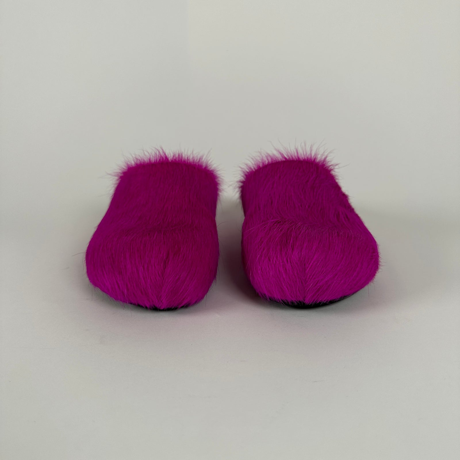 Marni Fur Slip On Pink Size 34