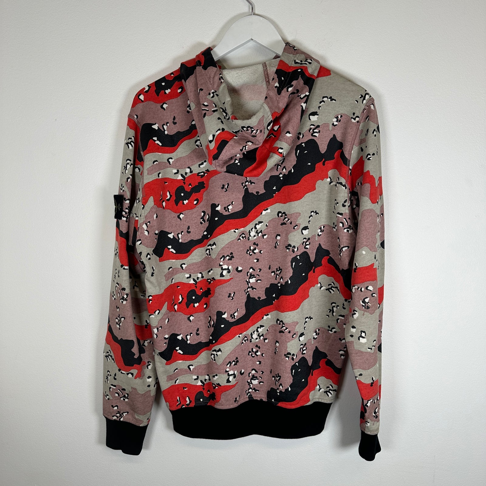 Stone Island Red Desert Camo Hoodie Size M