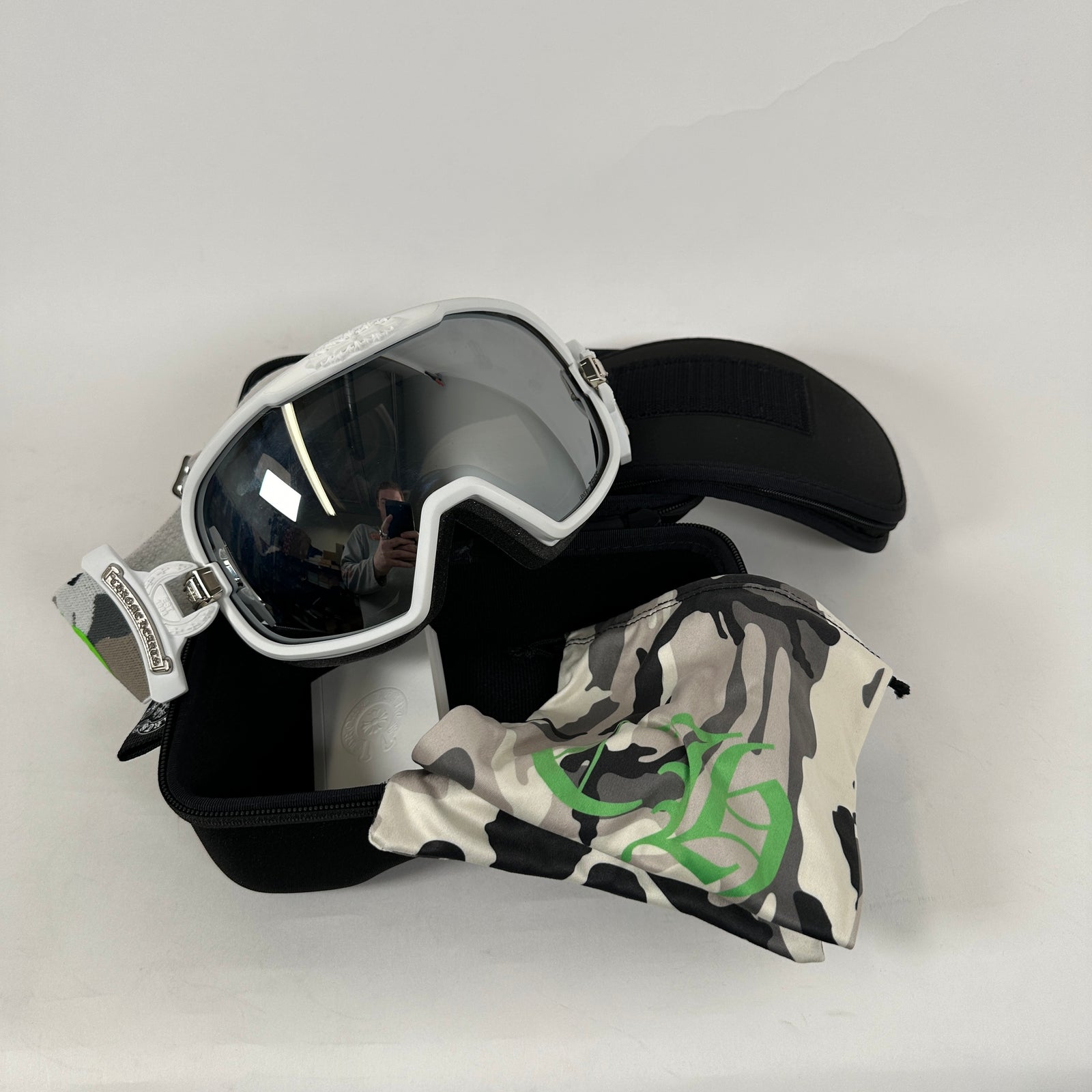 Chrome Hearts Snow Camo Ski Googles