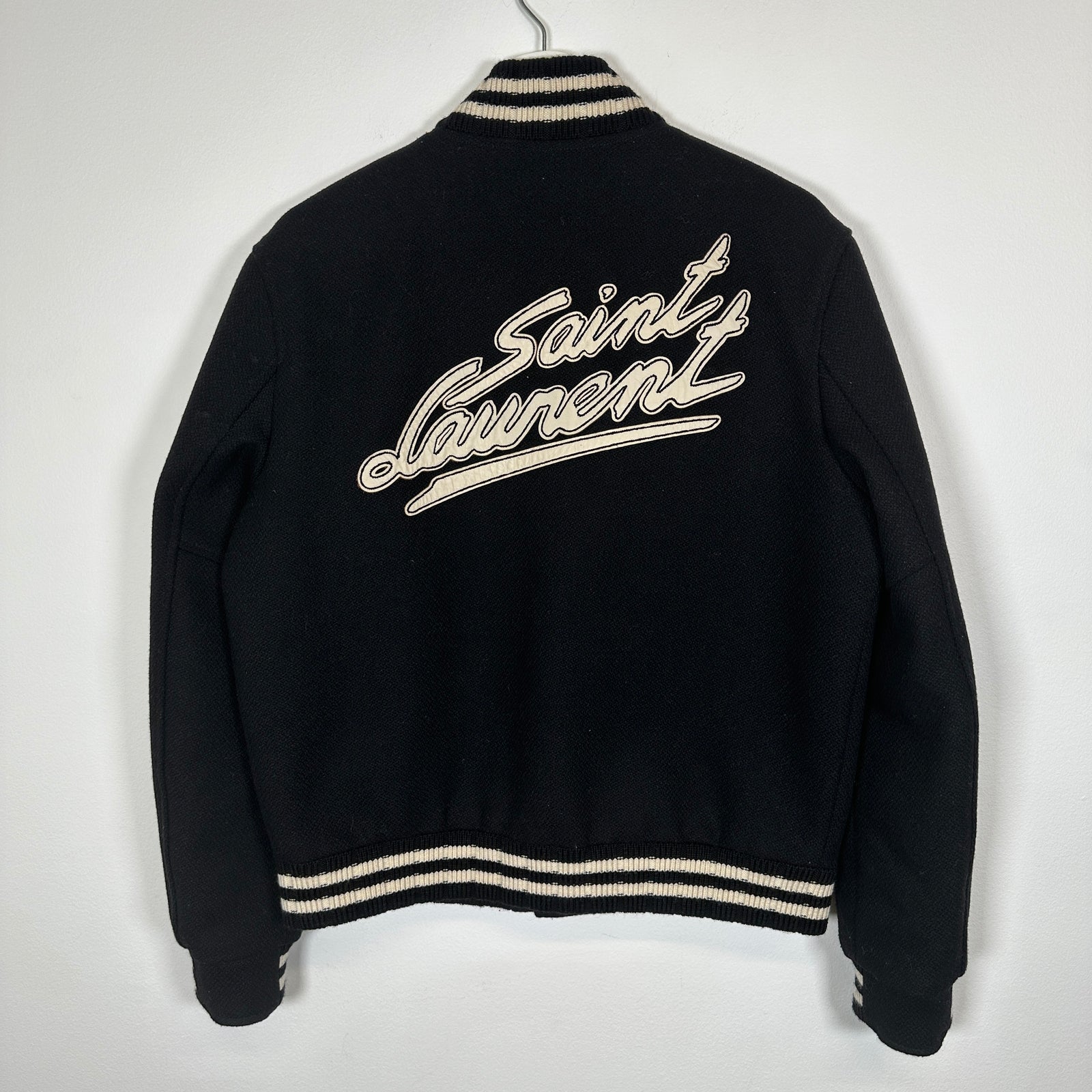 Saint Laurent Teddy College Jacket Size 48