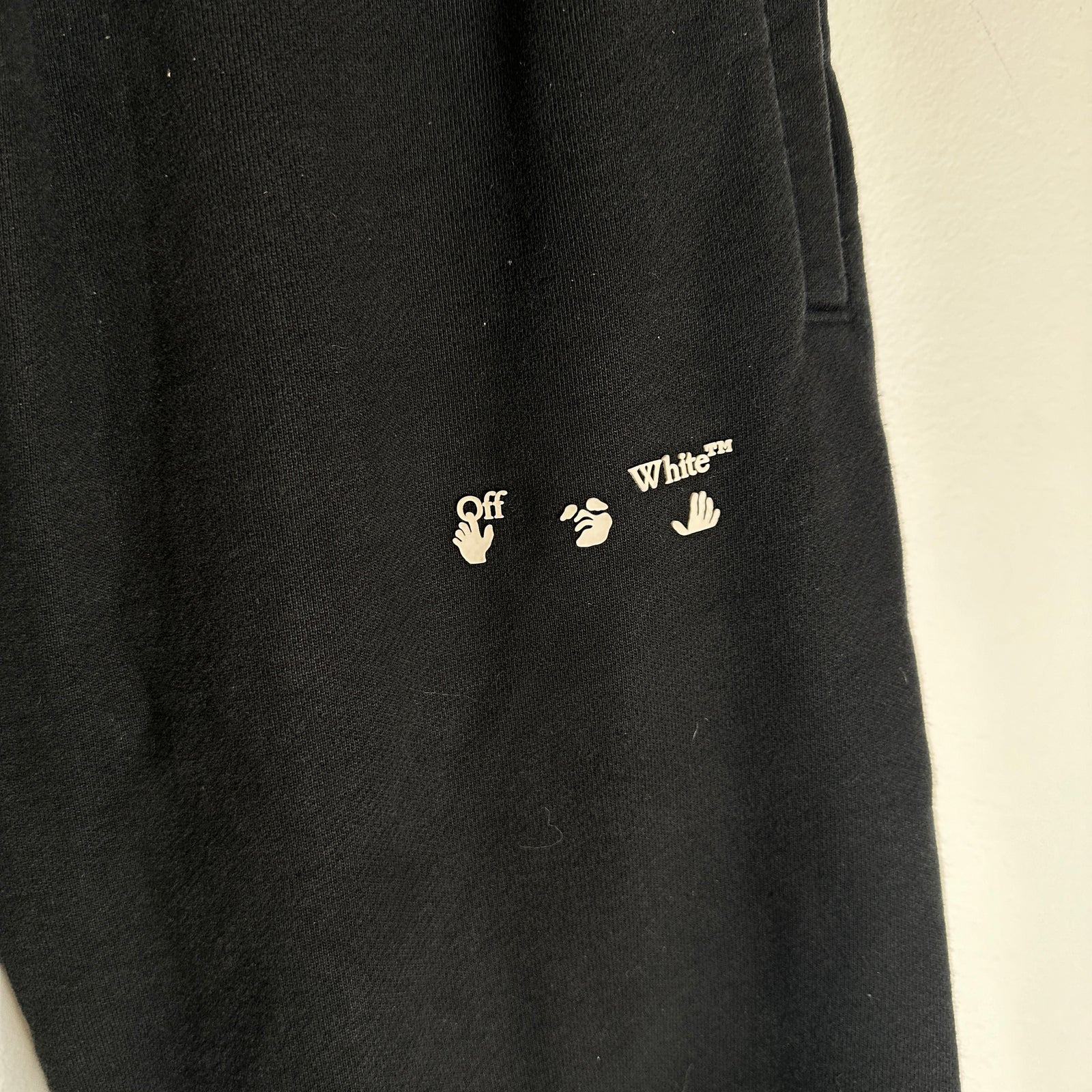 Off-White Black Front Graphic Sweatpants Size M