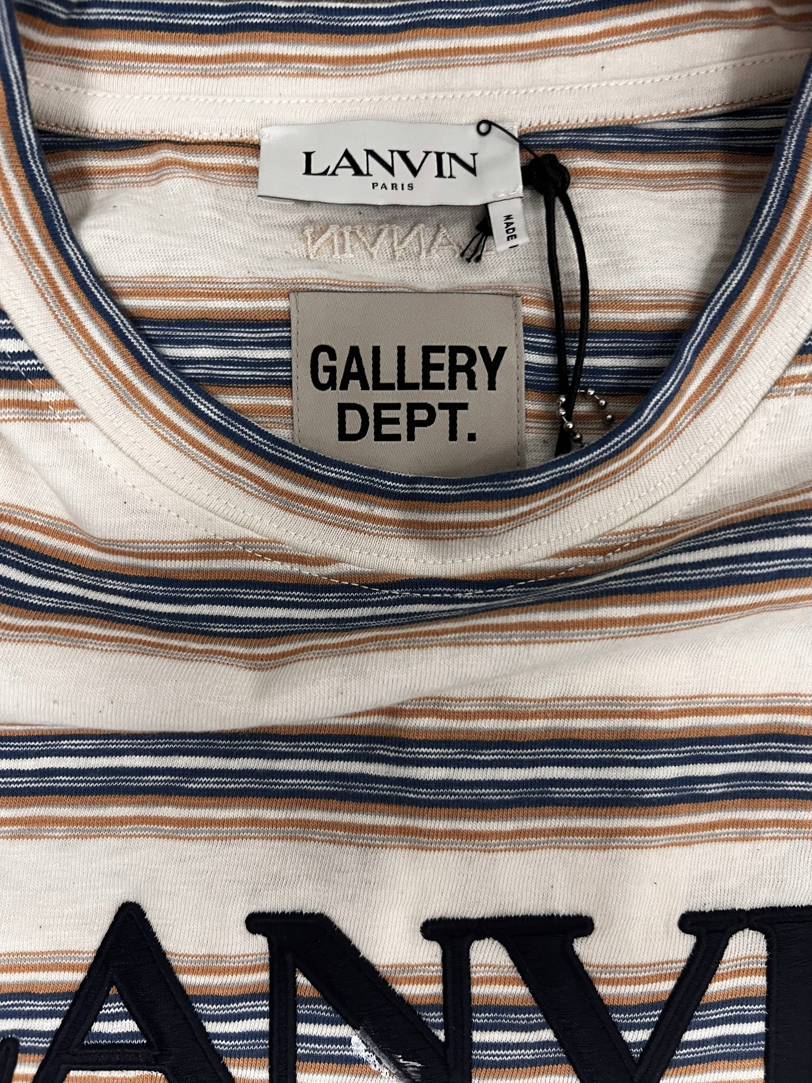 Gallery Dept x Lanvin Stripe T-Shirt Size X-Large