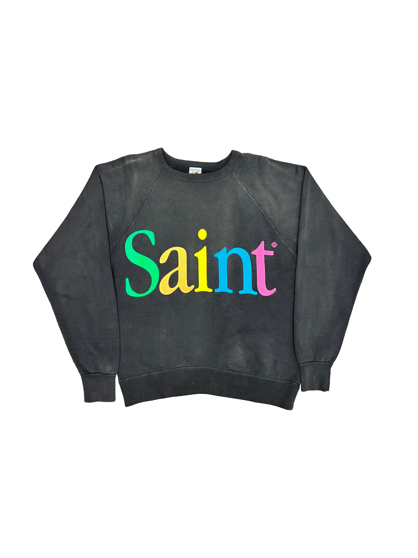 Saint Michael Rainbow Logo Crewneck Size Large